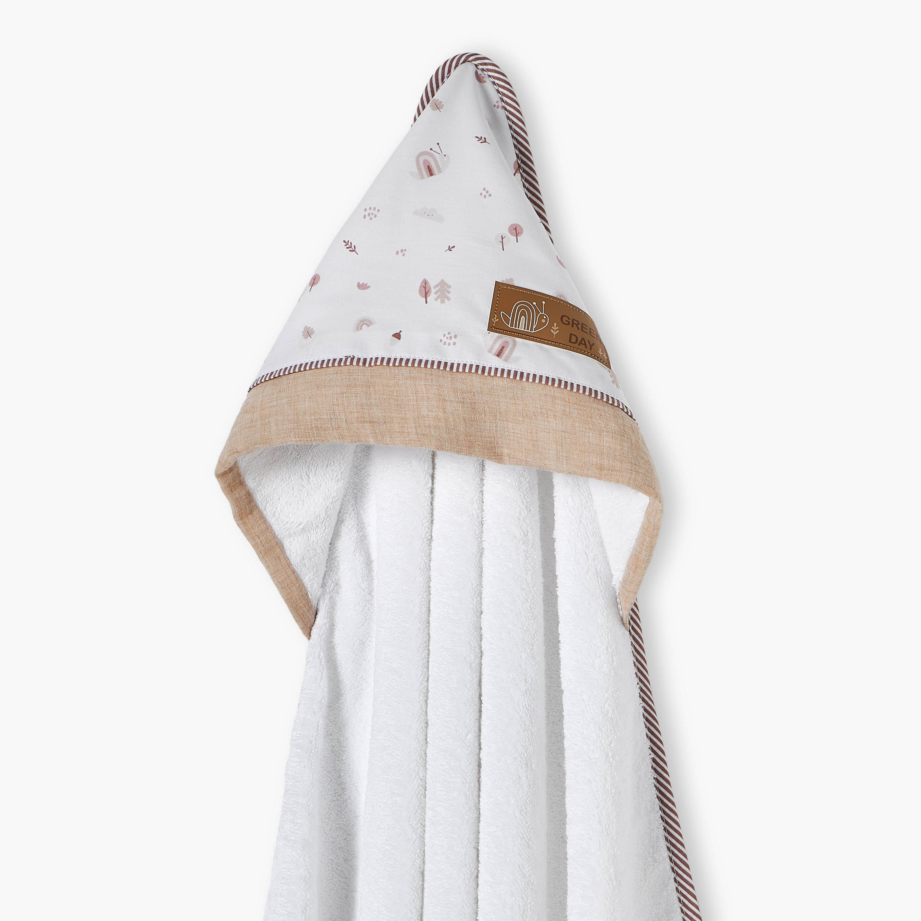 Cambrass Printed Hooded Towel - 100x100 cm-baby-bathandcare-towels-image-2