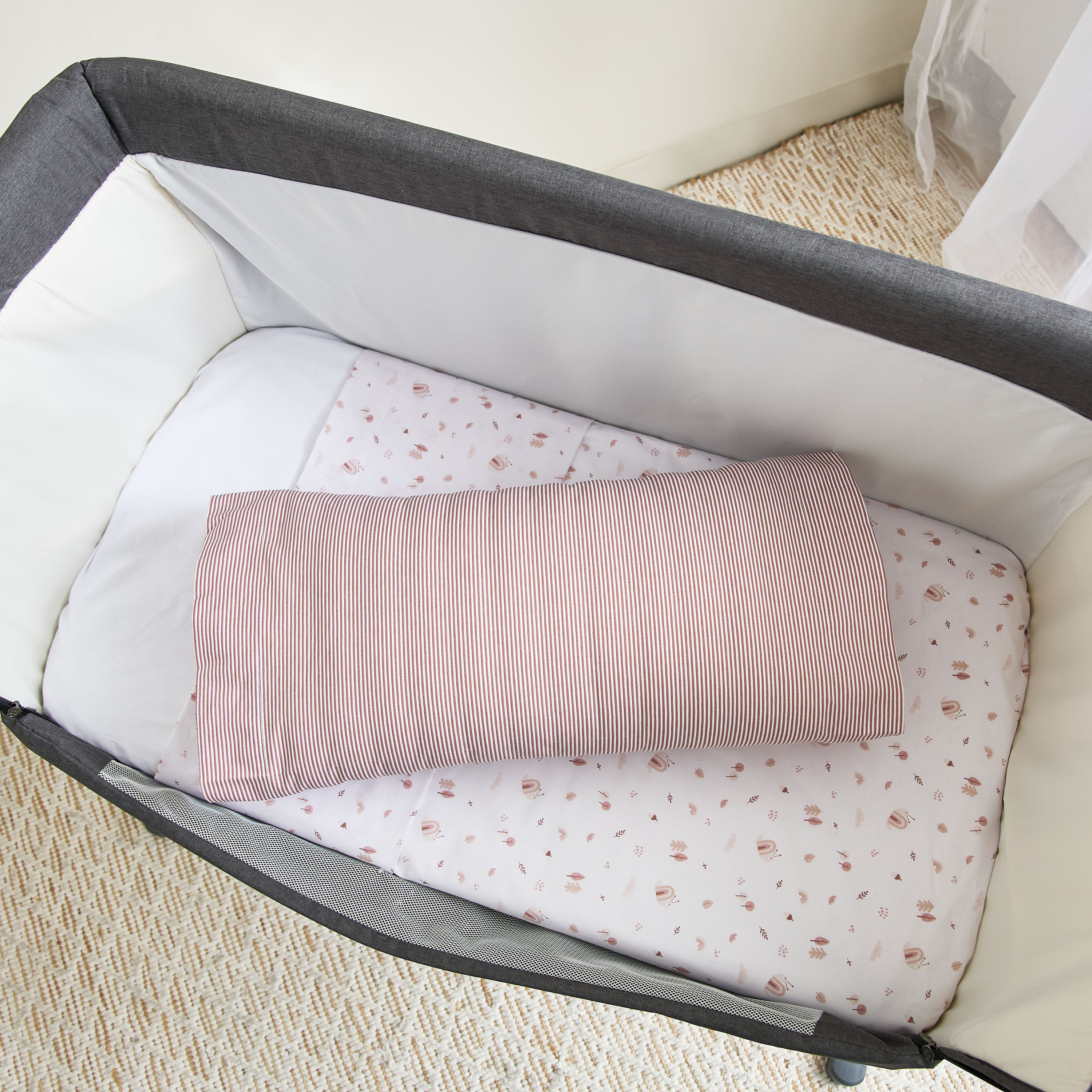 Cambrass 3-Piece Printed Flat Sheet Set - 80x120 cm-baby-nursery-babybedding-image-3