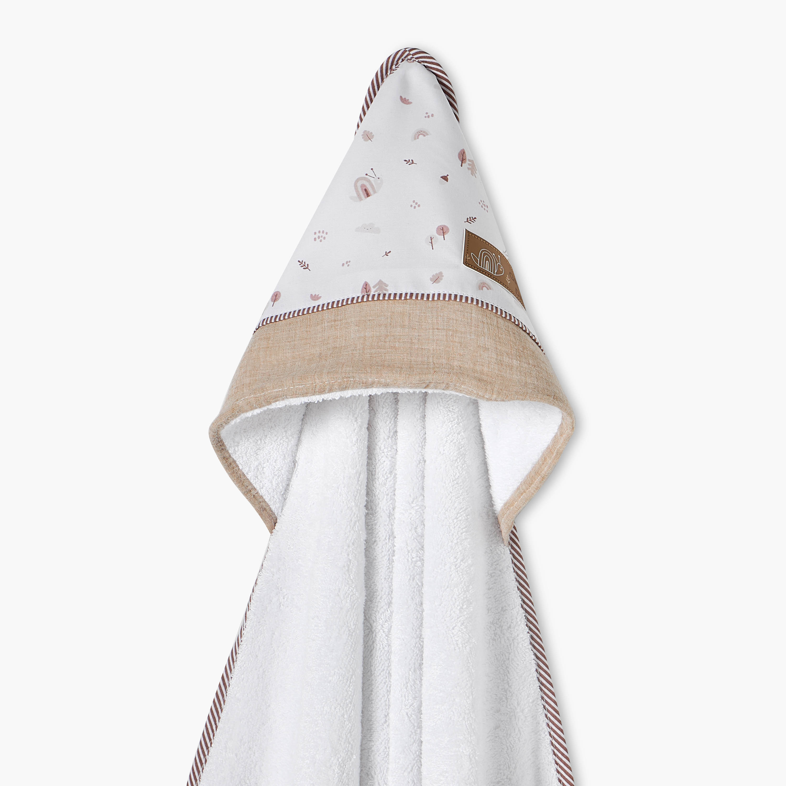 Cambrass Printed Hooded Baby Towel with Apron-baby-bathandcare-towels-image-2