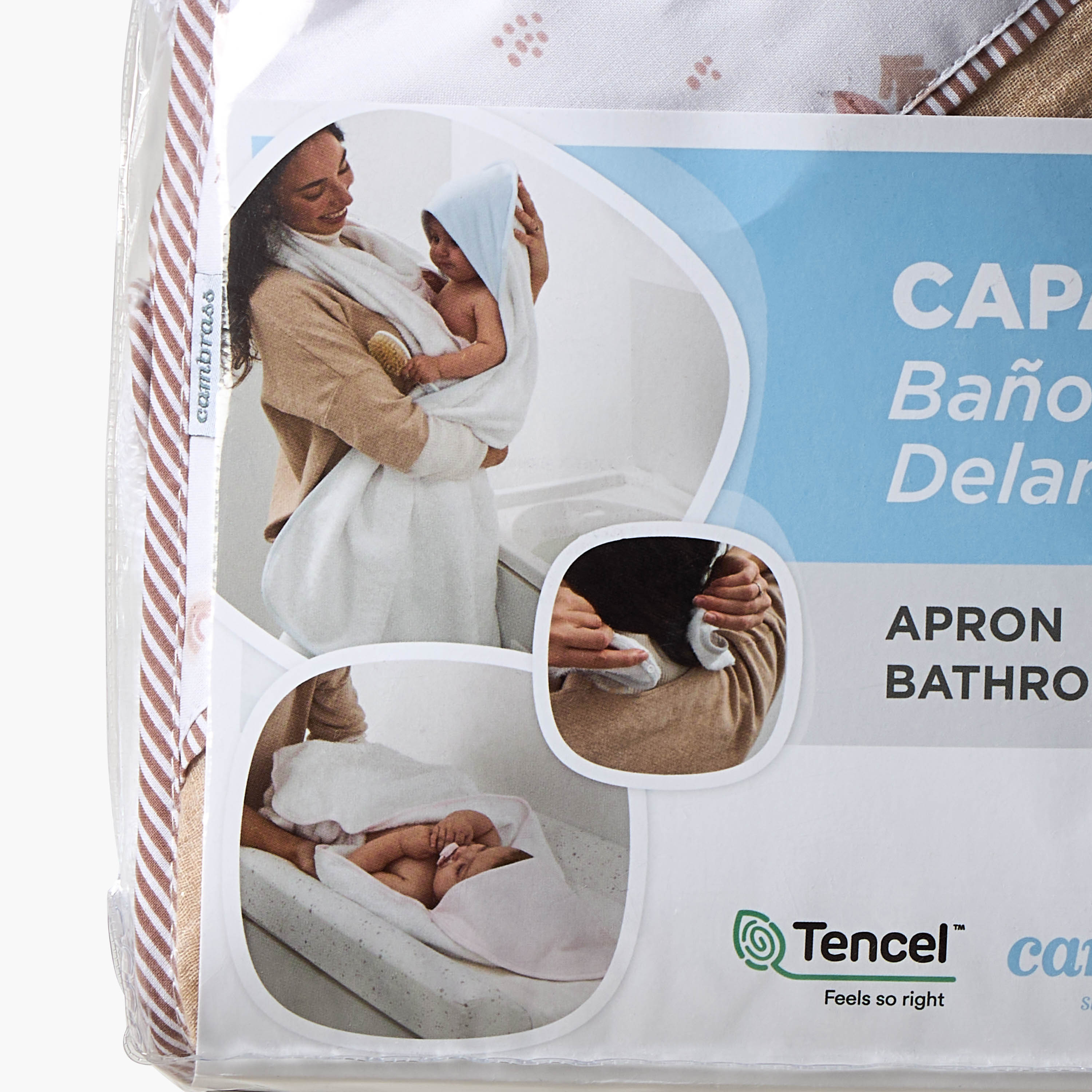 Cambrass Printed Hooded Baby Towel with Apron-baby-bathandcare-towels-image-6