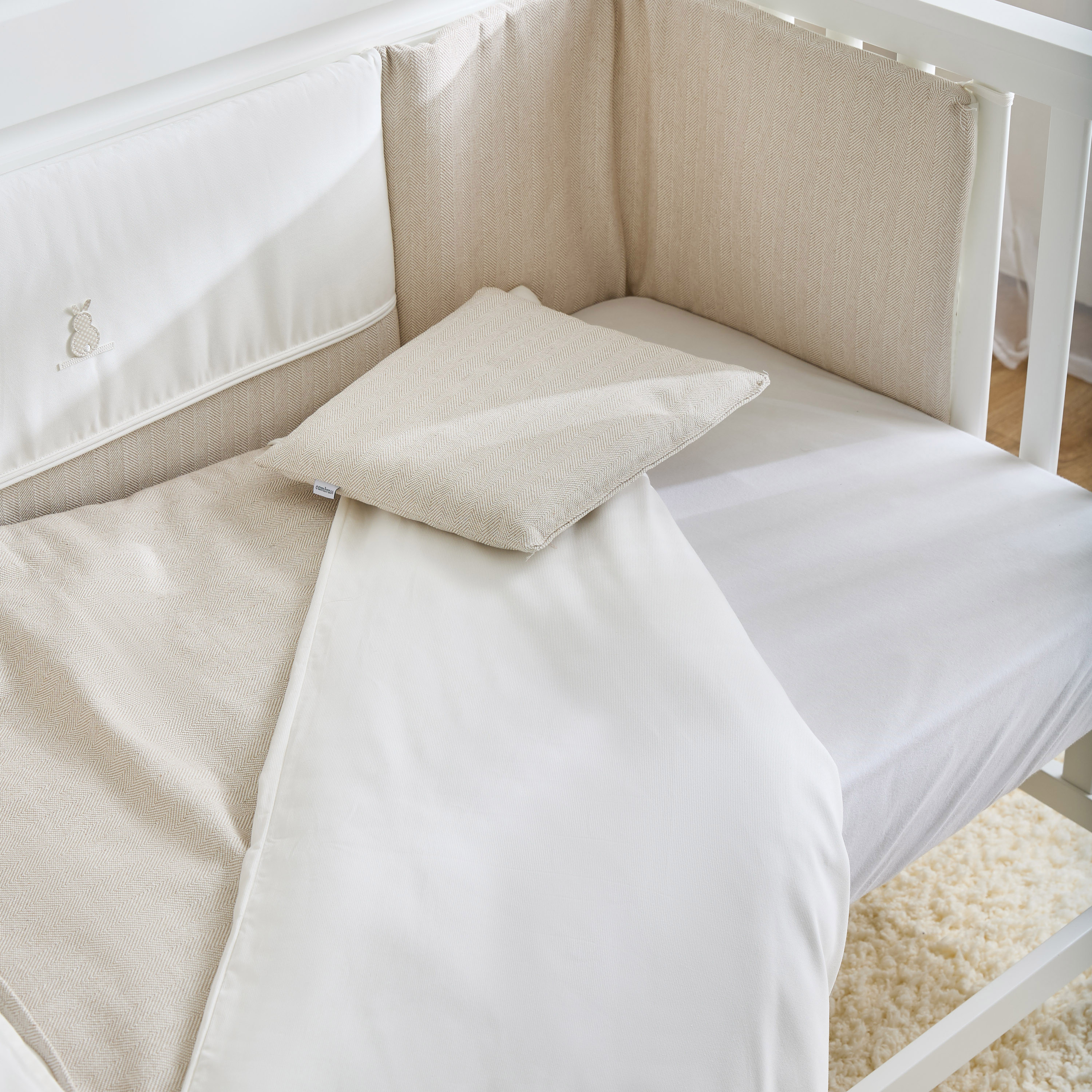 Cambrass Quilt Cover and Cot Bumper Set - 110x170 cm-baby-nursery-babybedding-image-10