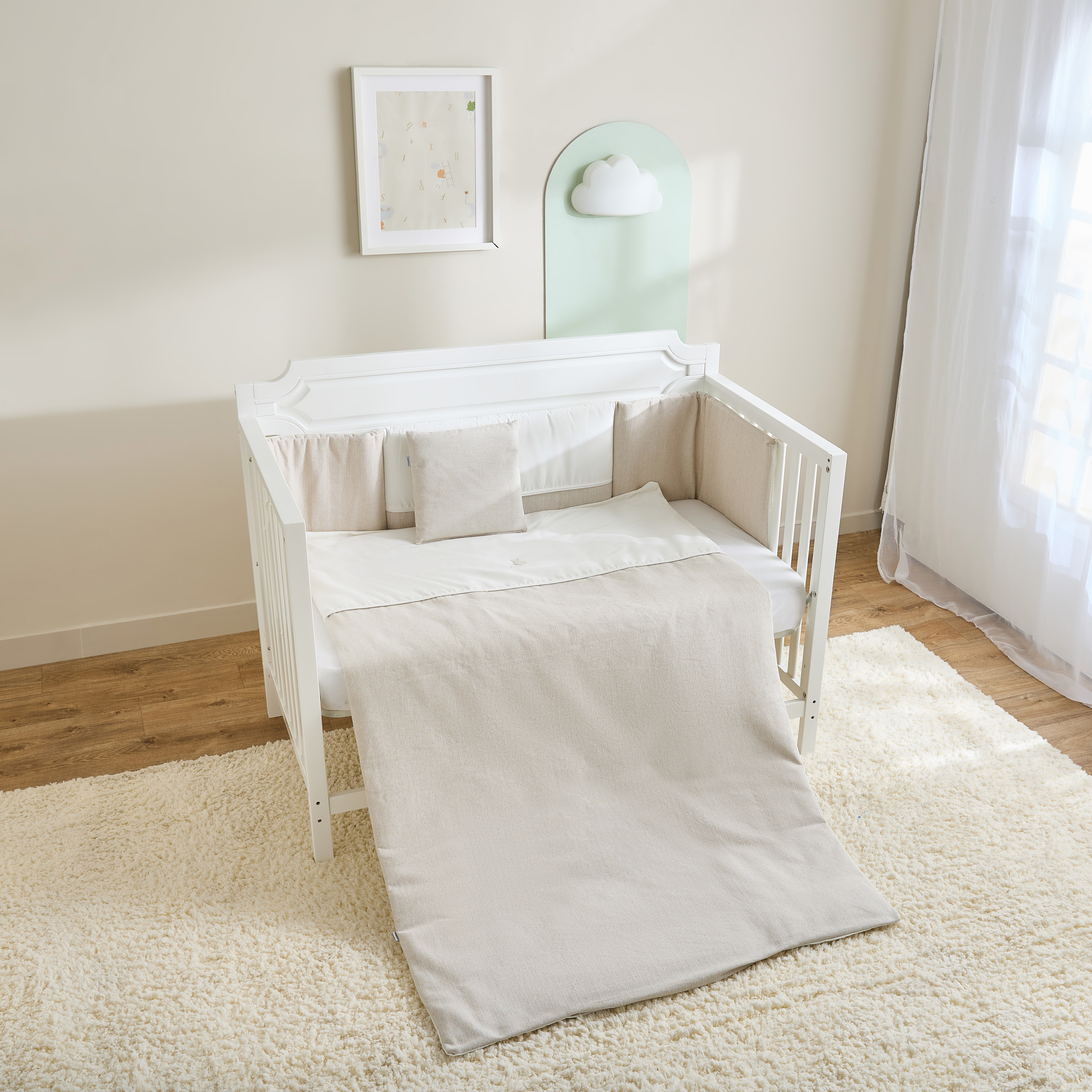 Cambrass Quilt Cover and Cot Bumper Set - 110x170 cm-baby-nursery-babybedding-image-5