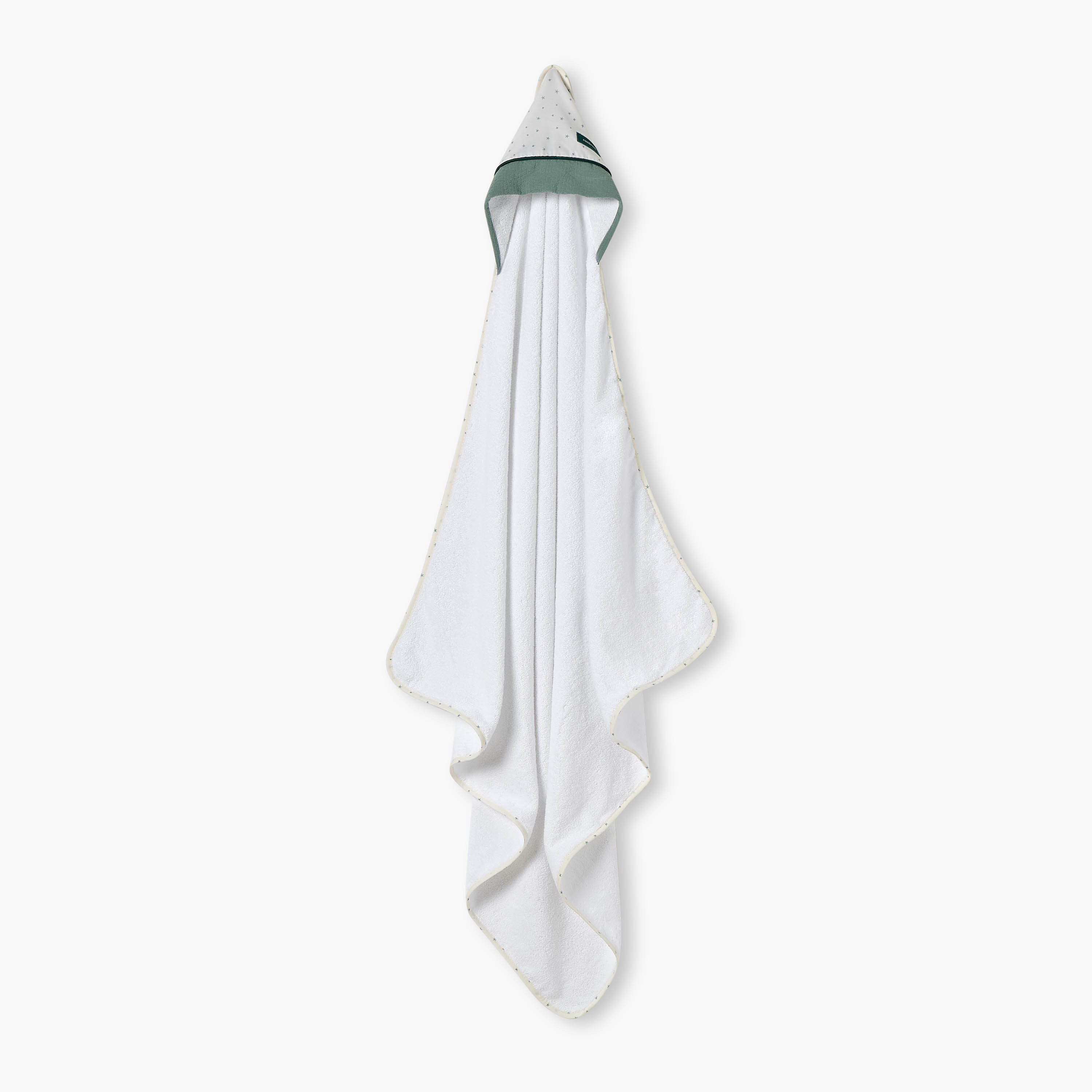 Cambrass Star Print Hooded Towel - 100x100 cm-baby-bathandcare-towels-image-1