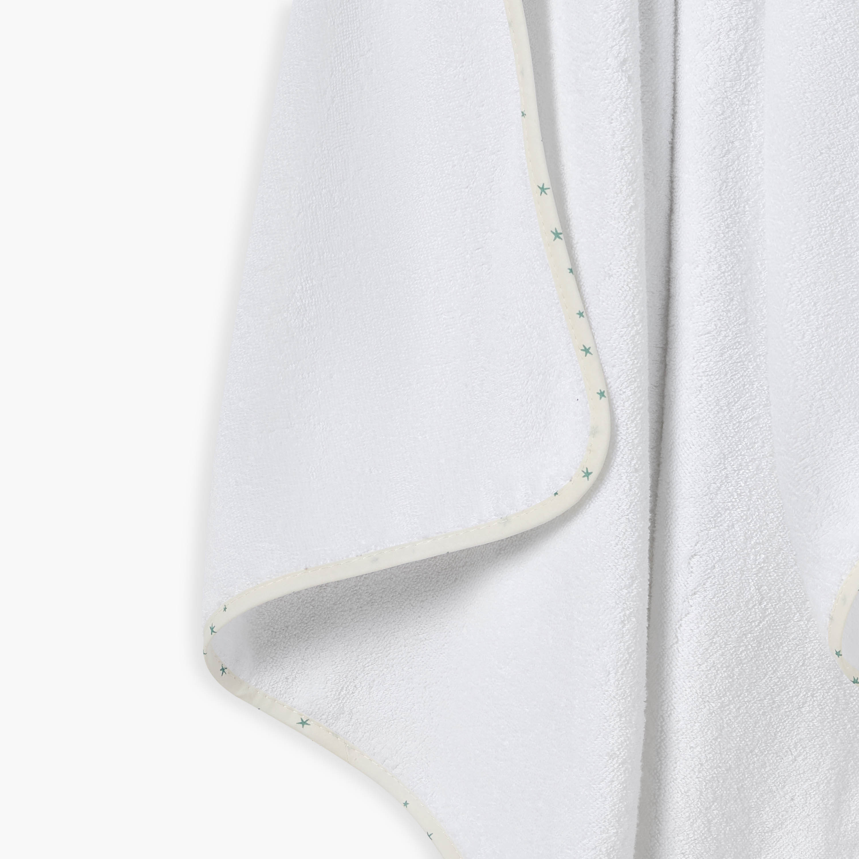 Cambrass Star Print Hooded Towel - 100x100 cm-baby-bathandcare-towels-image-3
