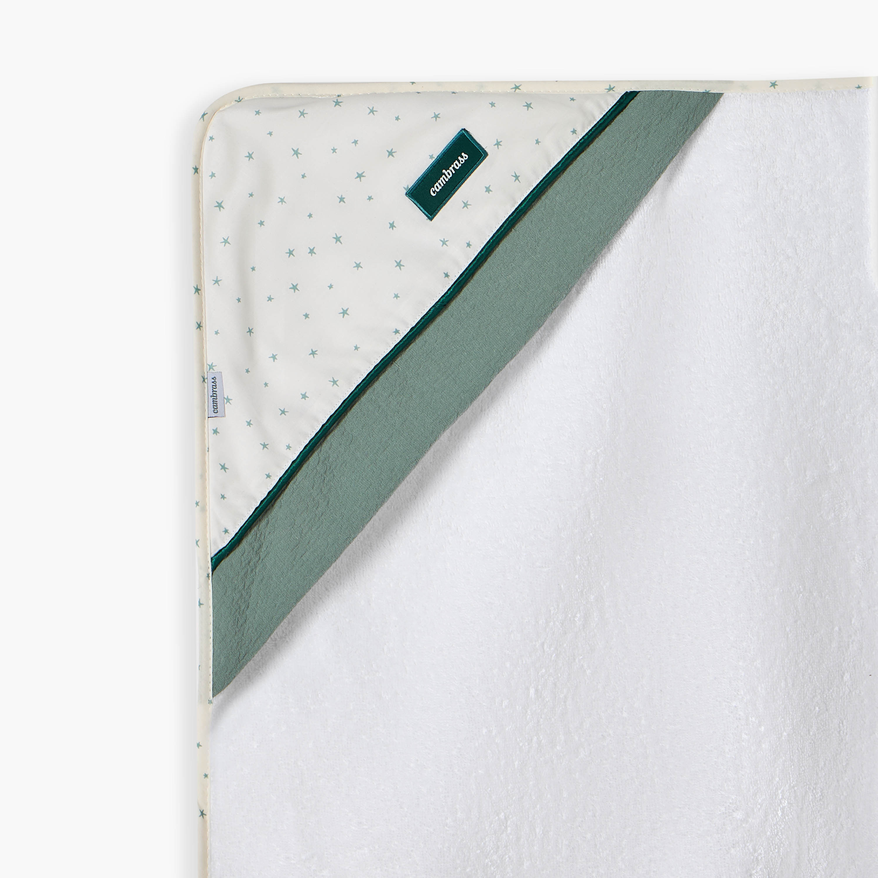 Cambrass Printed Hooded Baby Towel with Apron-baby-bathandcare-towels-image-4