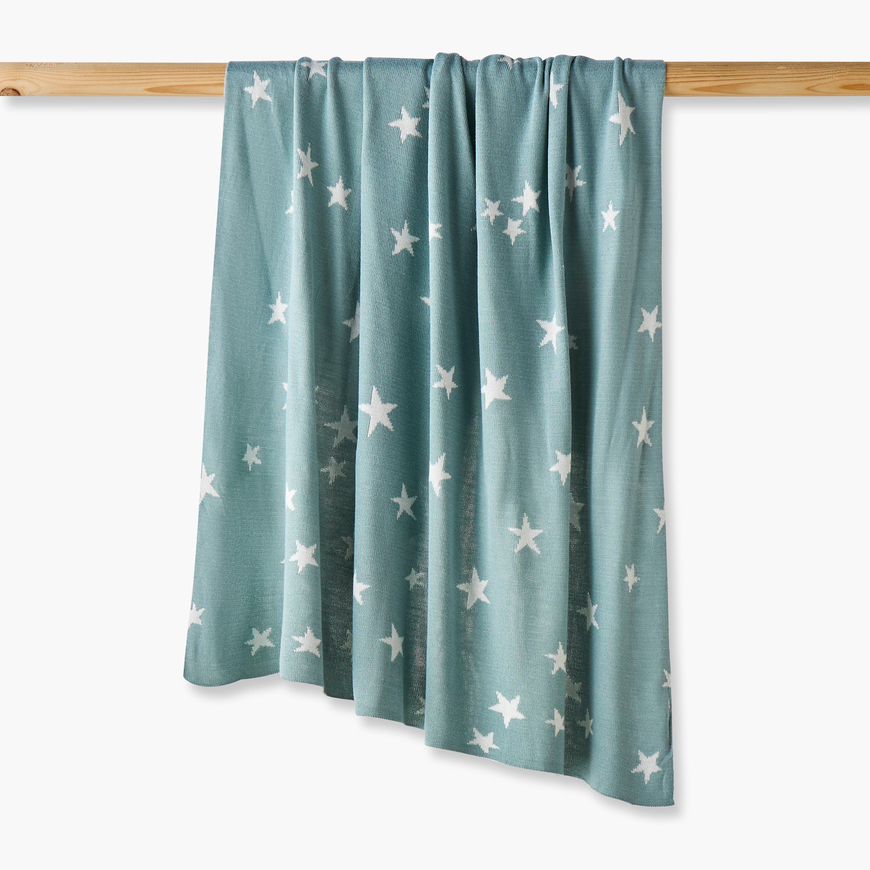 Cambrass All-Over Star Print Bamboo Baby Blanket - 80x100 cm-baby-nursery-blanketsandswaddles-blanketsandquilts-image-1