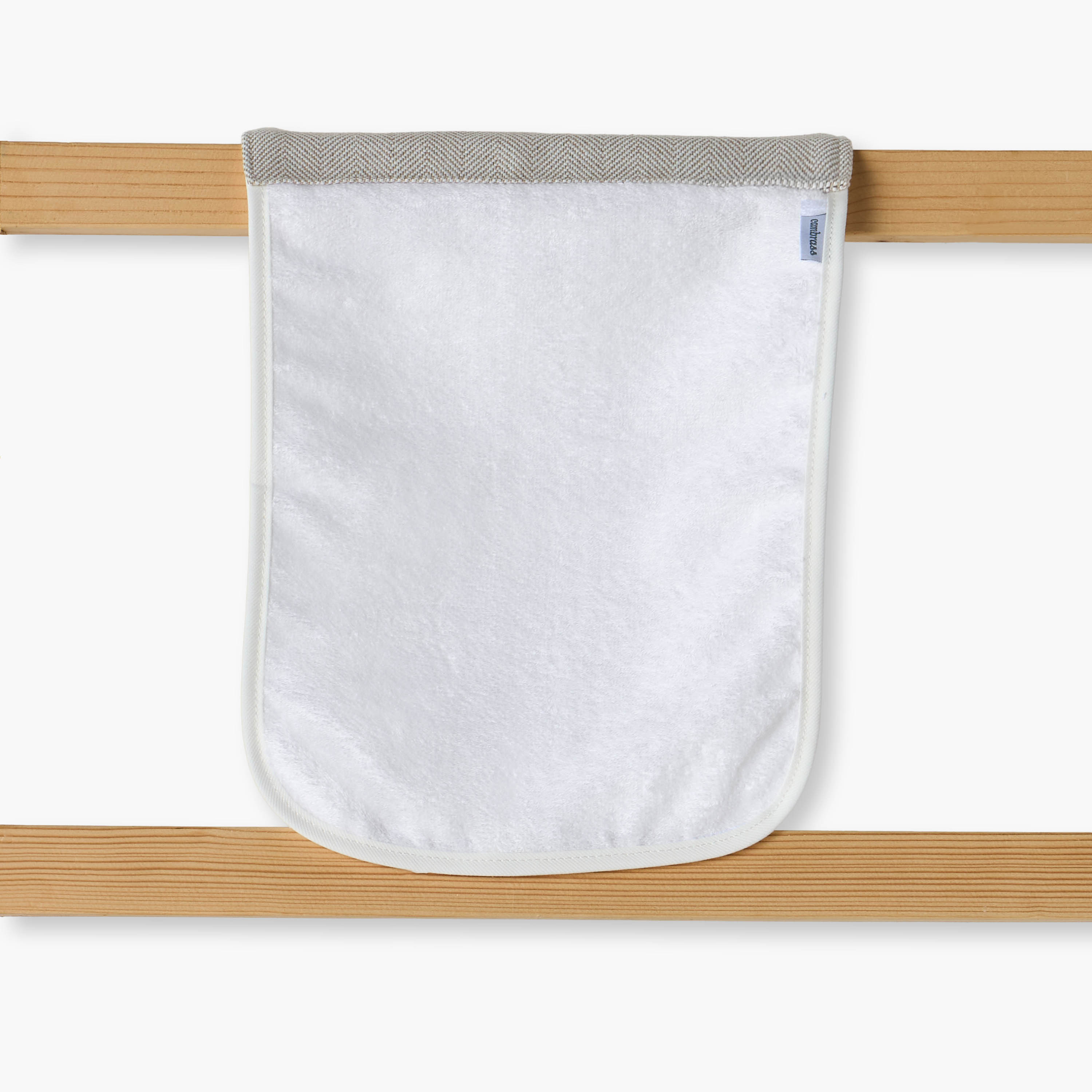 Cambrass 2-Piece Herringbone Trim Towel Set - 25x35 cm-baby-bathandcare-towels-image-2