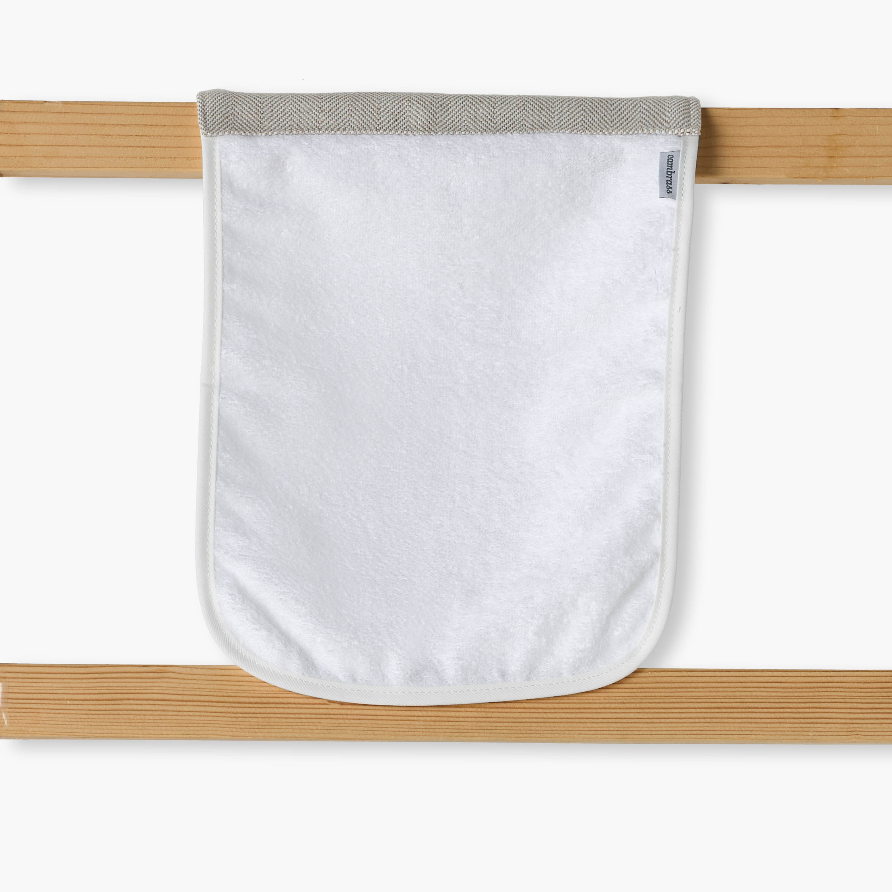 Cambrass 2-Piece Herringbone Trim Towel Set - 25x35 cm-baby-bathandcare-towels-image-3