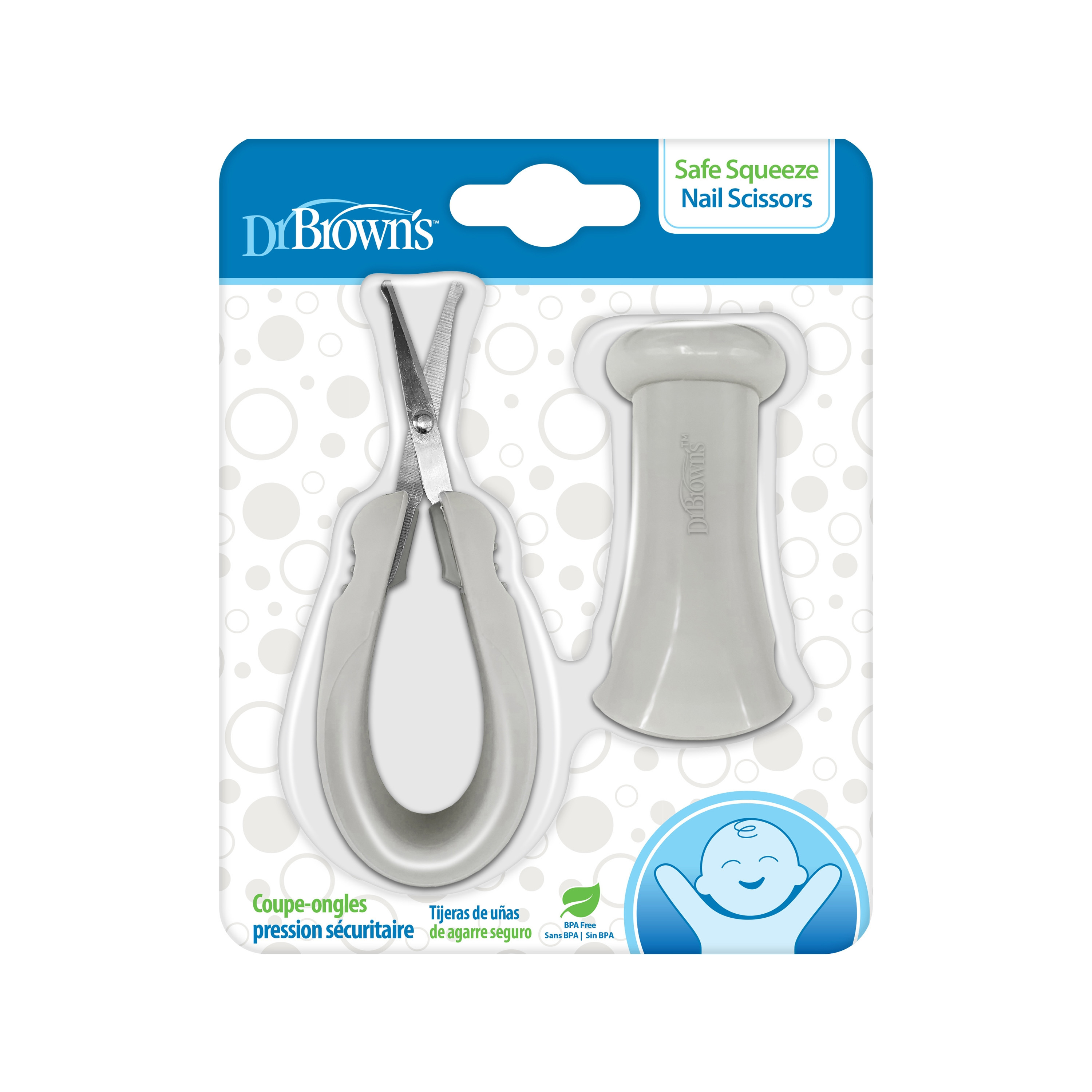 Dr. Brown's Safe Squeeze Nail Scissors with Safety Case-baby-bathandcare-grooming-image-4