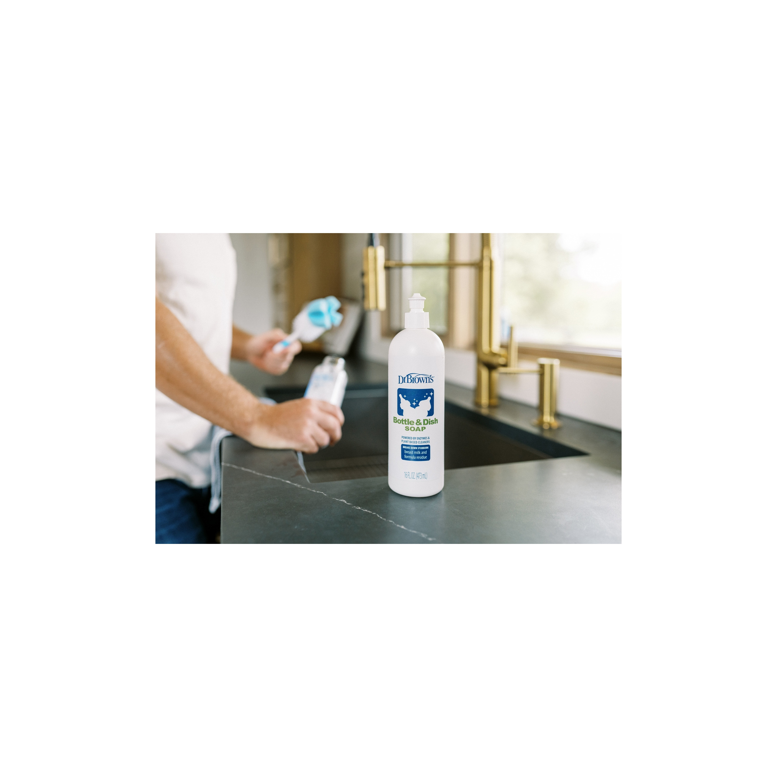 Dr. Brown's Fragrance-Free Bottle & Dish Soap - 473 ml-baby-feeding-cleaningliquids-image-3