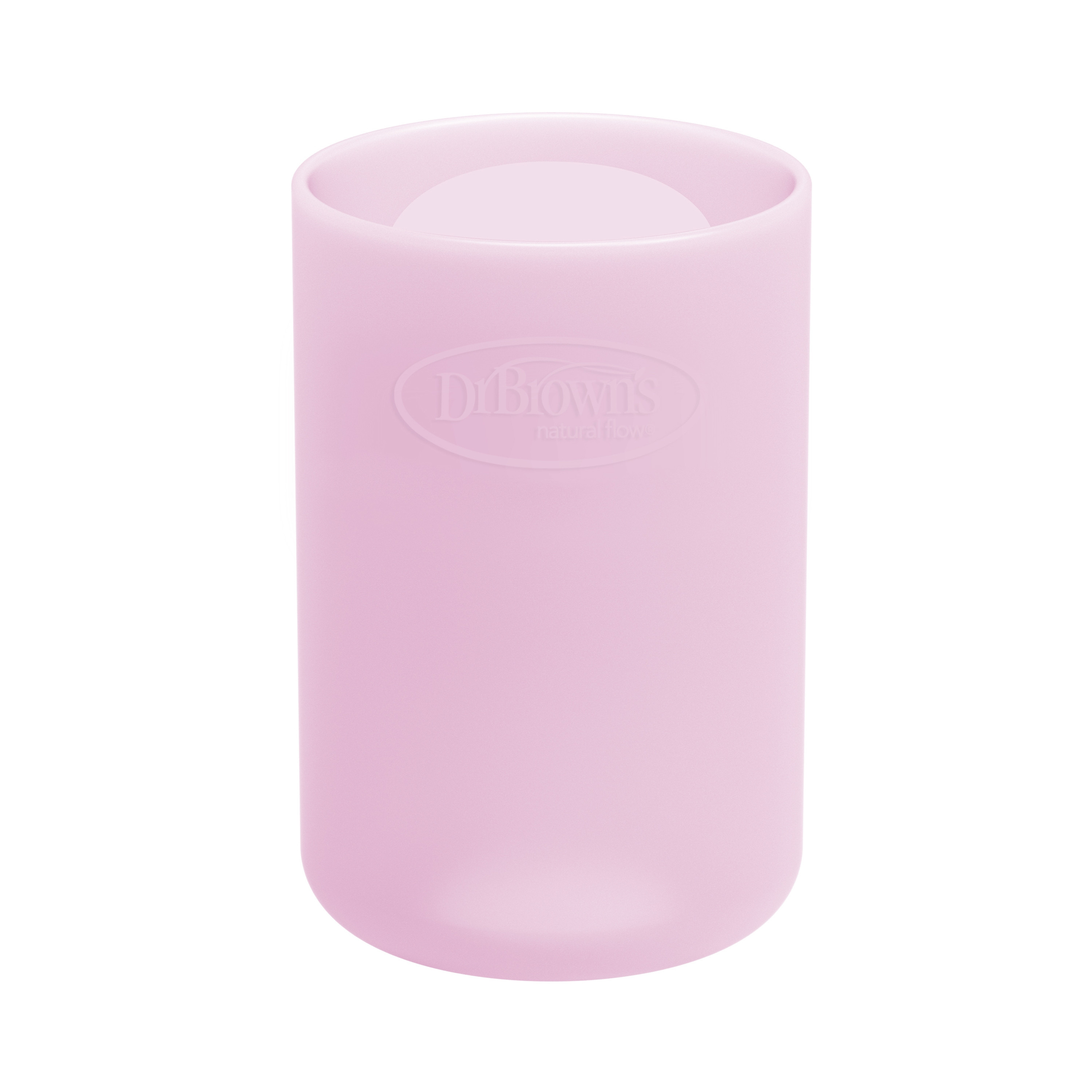 Dr. Brown's Narrow Neck Glass Sleeve - Pink - 120 ml-baby-feeding-feedingbottles-bottlecovers-image-1