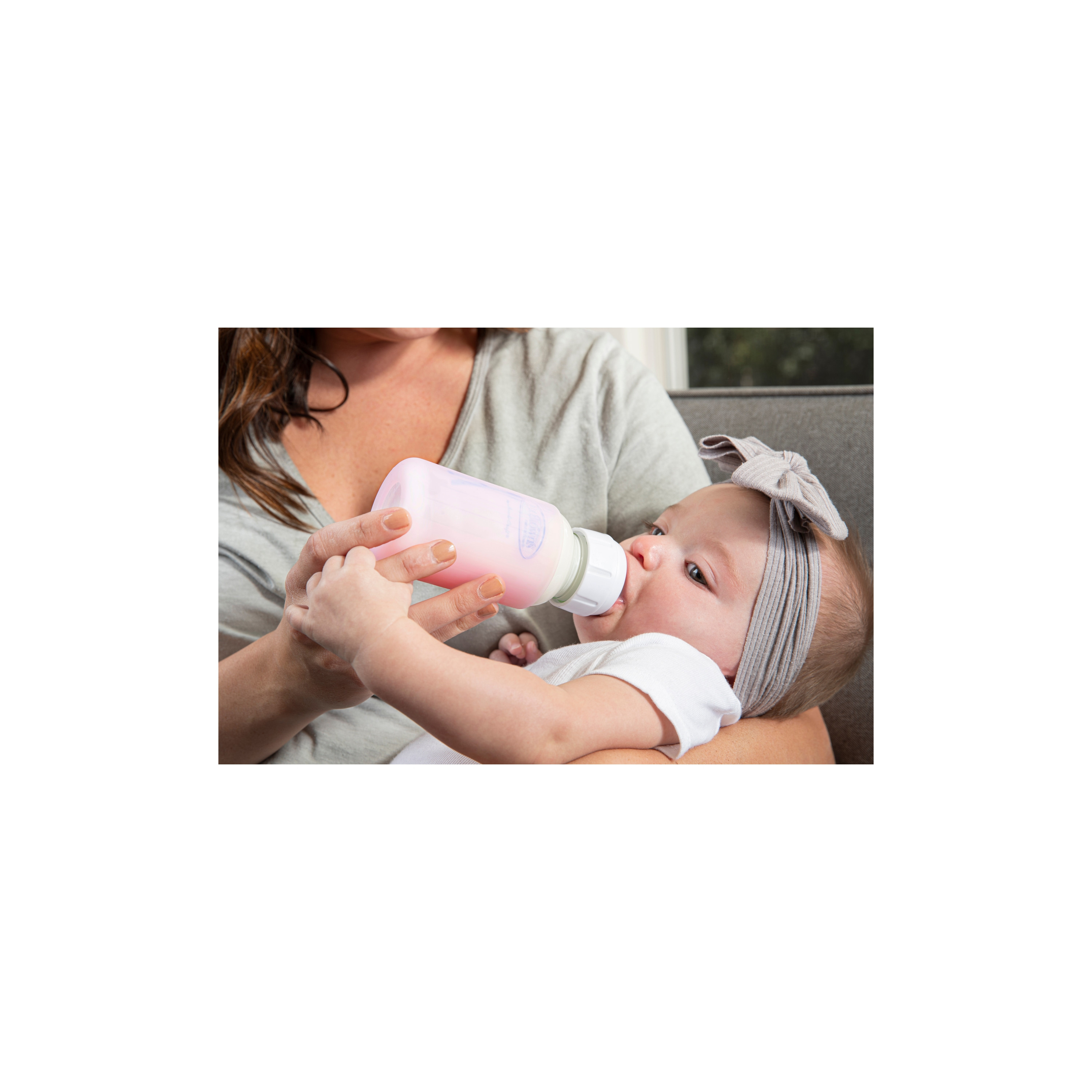 Dr. Brown's Narrow Neck Glass Sleeve - Pink - 120 ml-baby-feeding-feedingbottles-bottlecovers-image-3