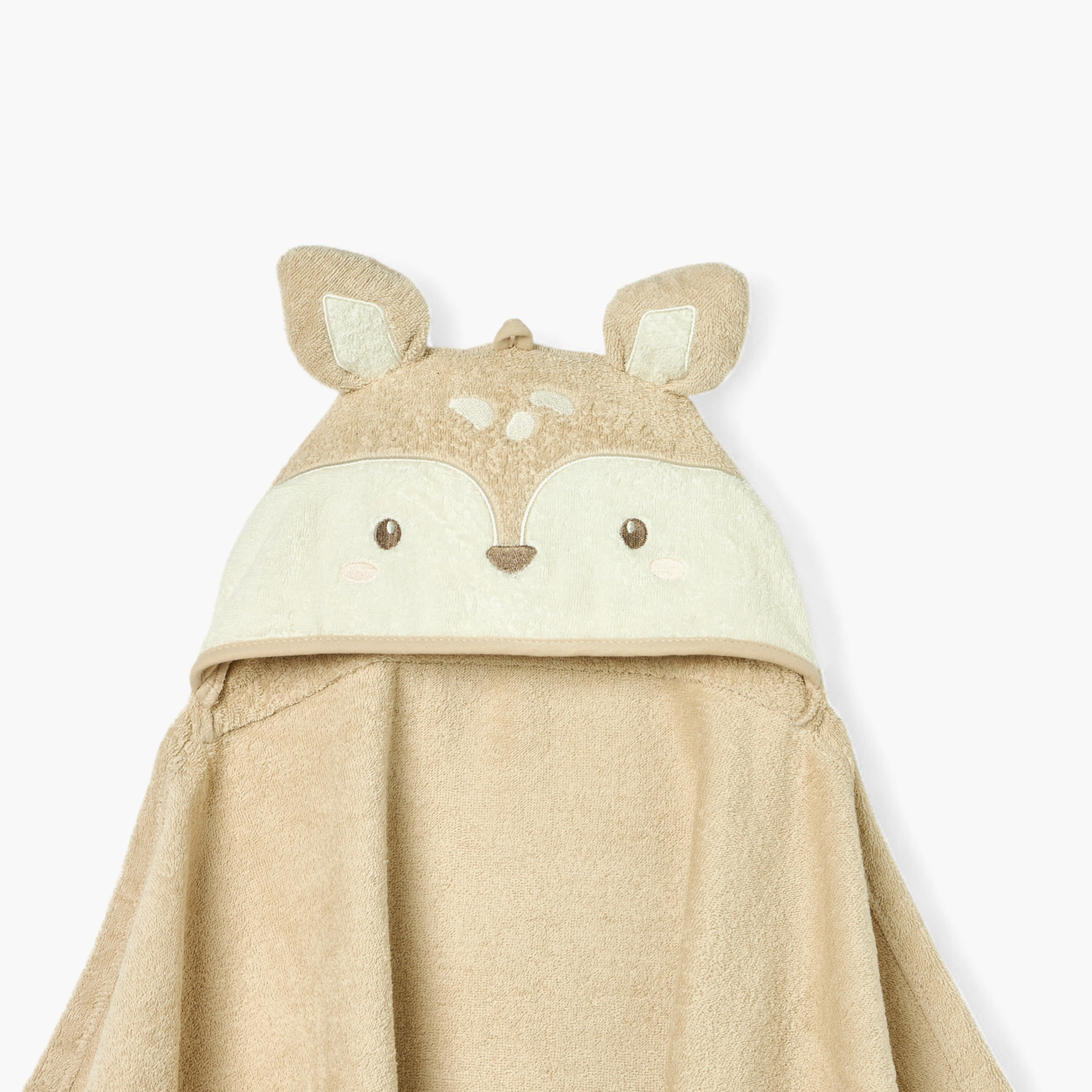 Juniors Deer Applique Hooded Towel - 68x94 cm-baby-bathandcare-towels-image-2