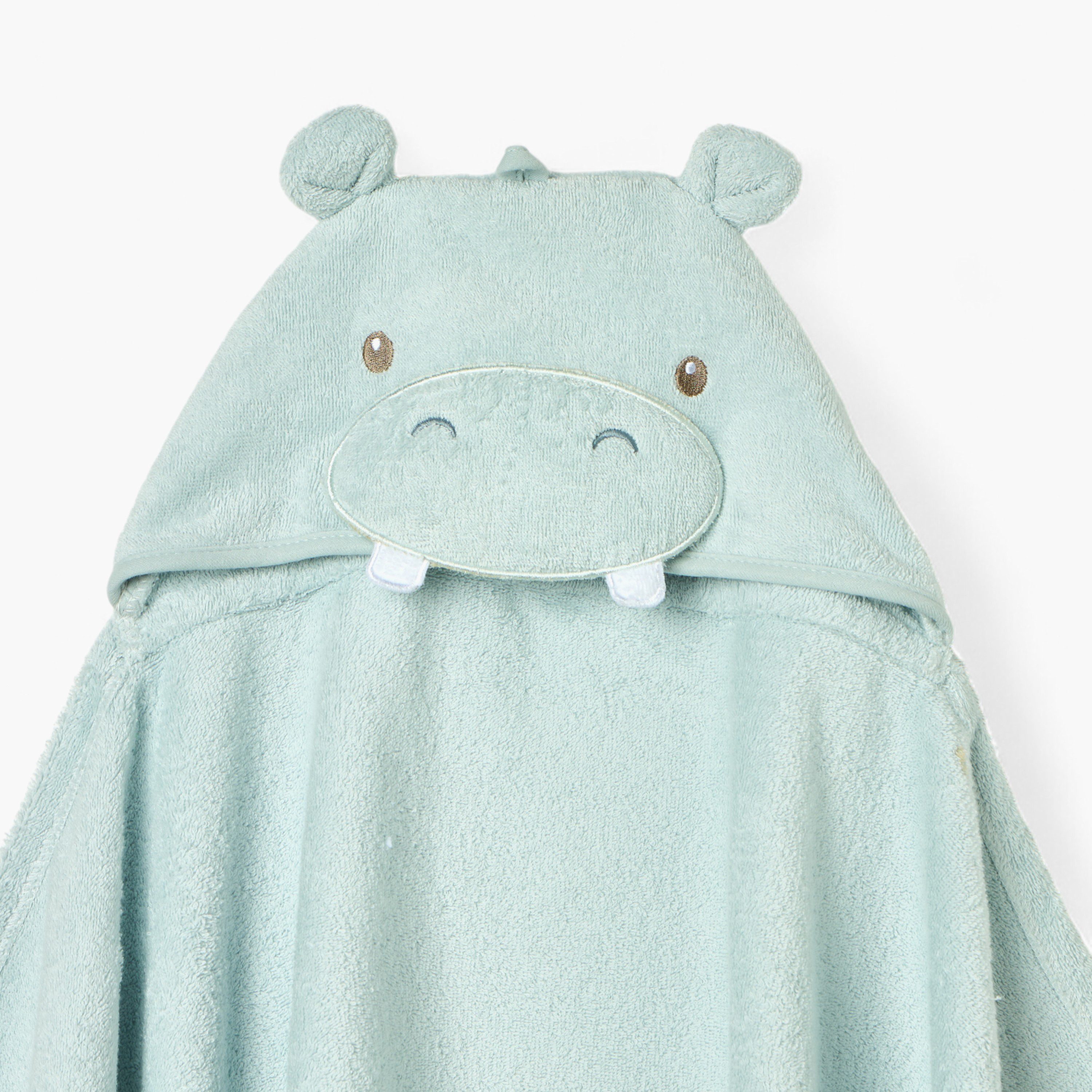 Juniors Hippo Applique Hooded Towel - 68x94 cm-baby-bathandcare-towels-image-2