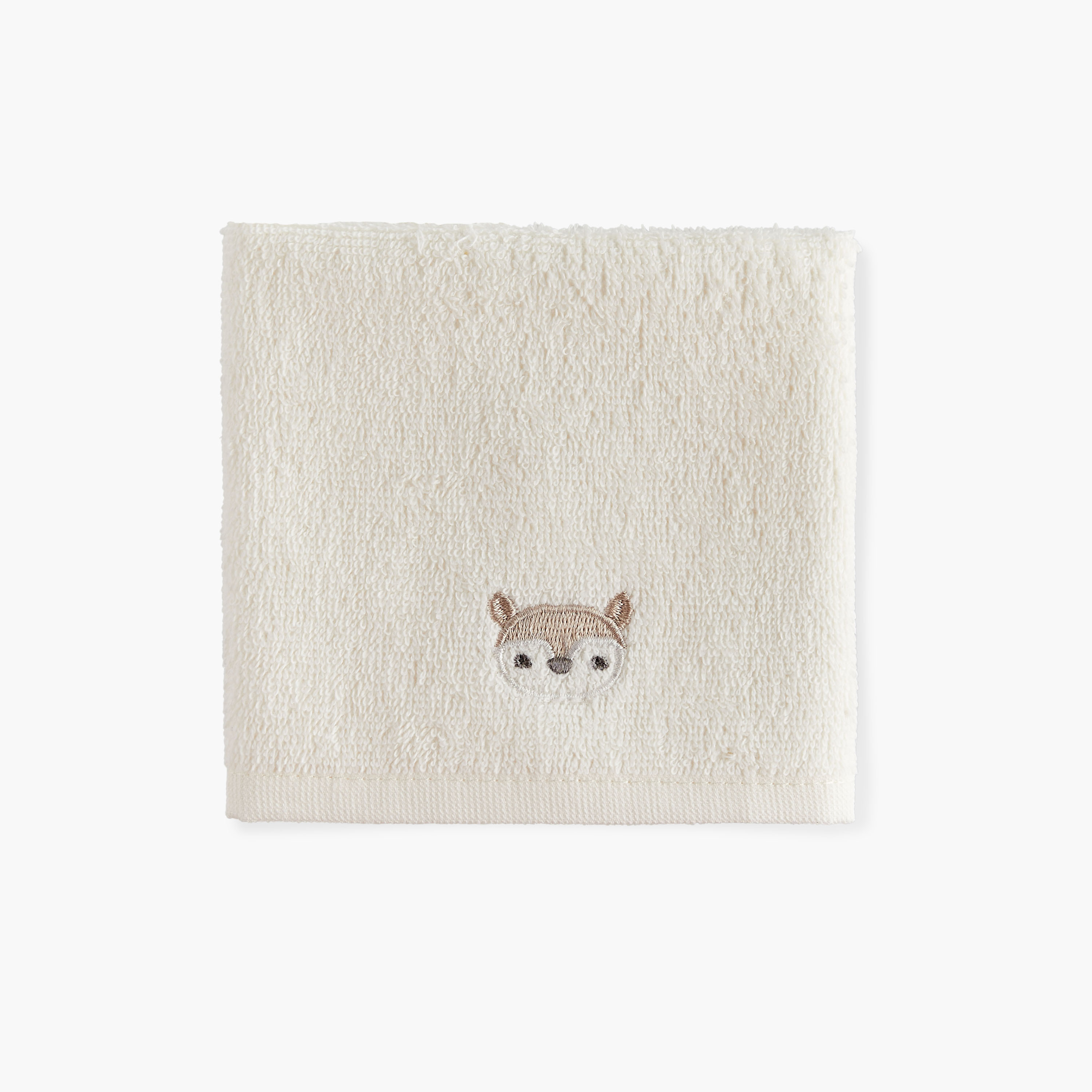 Juniors 4-Piece Deer Embroidered Wash Cloth Set - 26x26 cm-baby-bathandcare-towels-image-2
