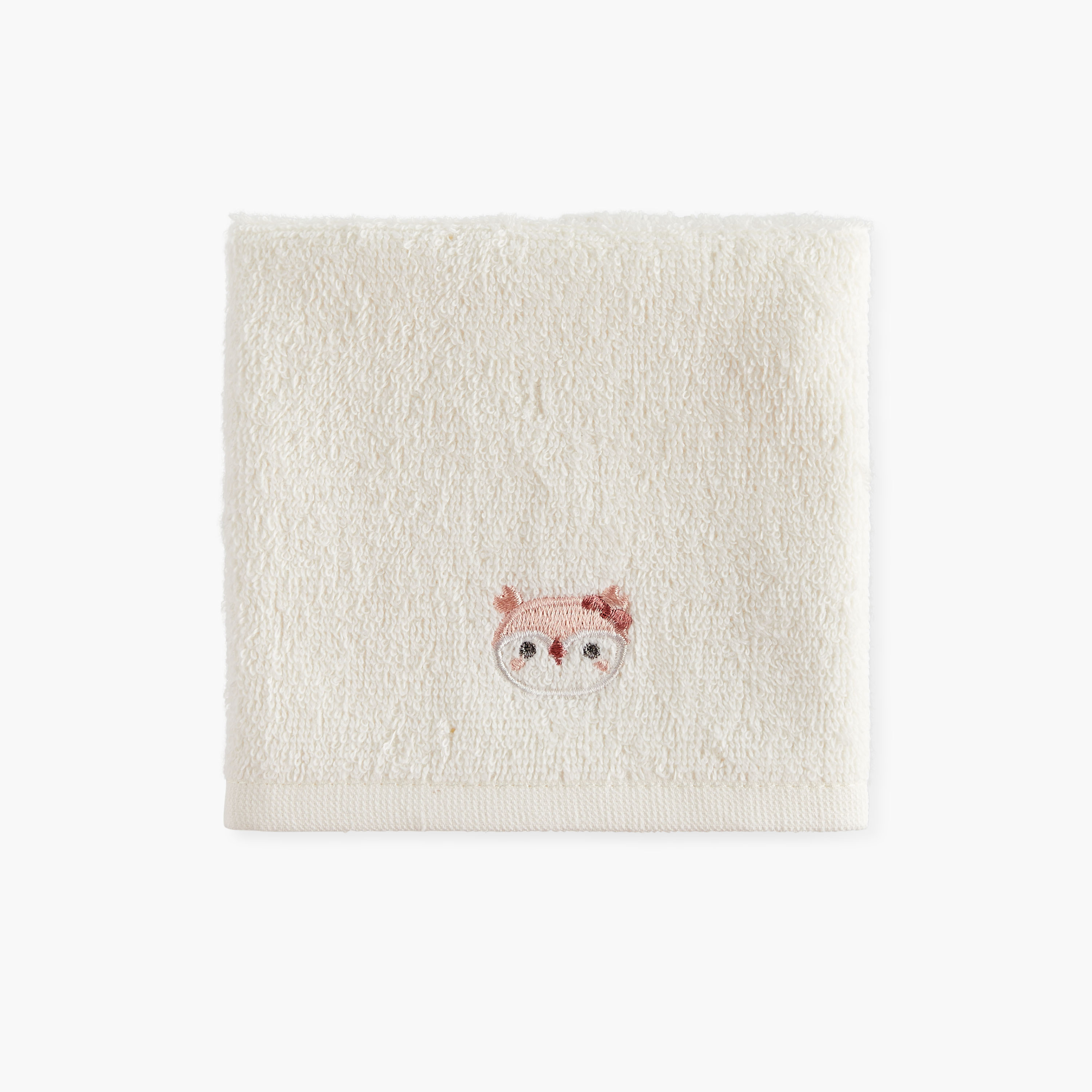 Juniors 4-Piece Owl Embroidered Wash Cloth Set - 26x26 cm-baby-bathandcare-towels-image-3