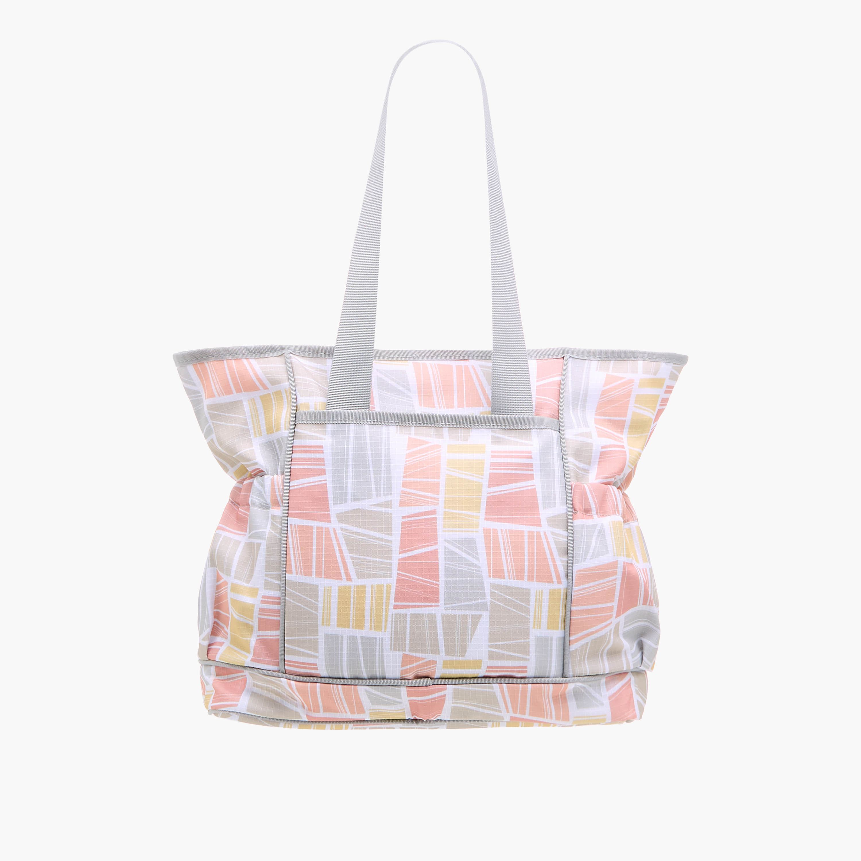 Juniors Abstract Print Diaper Bag with Double Handle and Changing Mat-baby-diapering-diaperbags-image-6