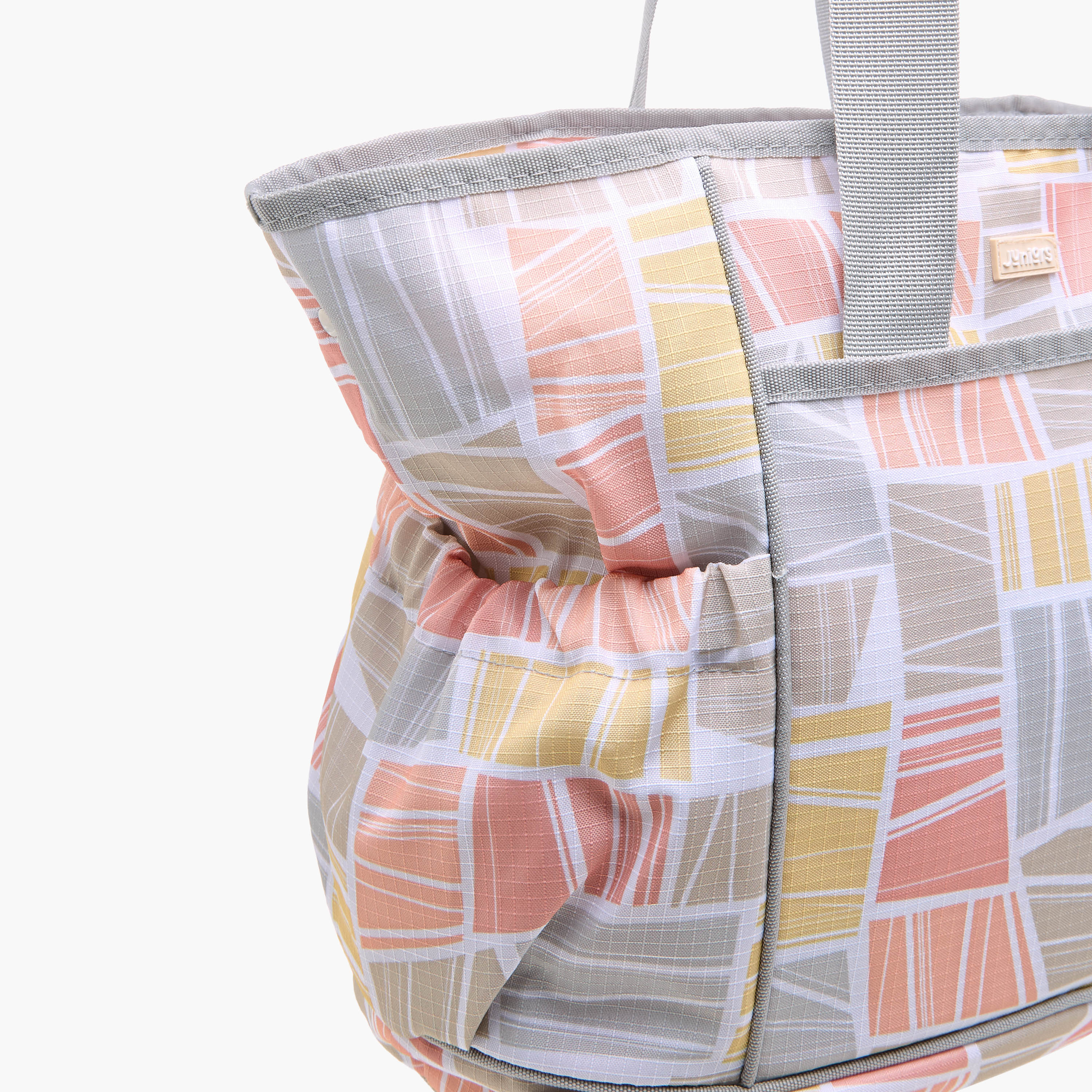 Juniors Abstract Print Diaper Bag with Double Handle and Changing Mat-baby-diapering-diaperbags-image-8