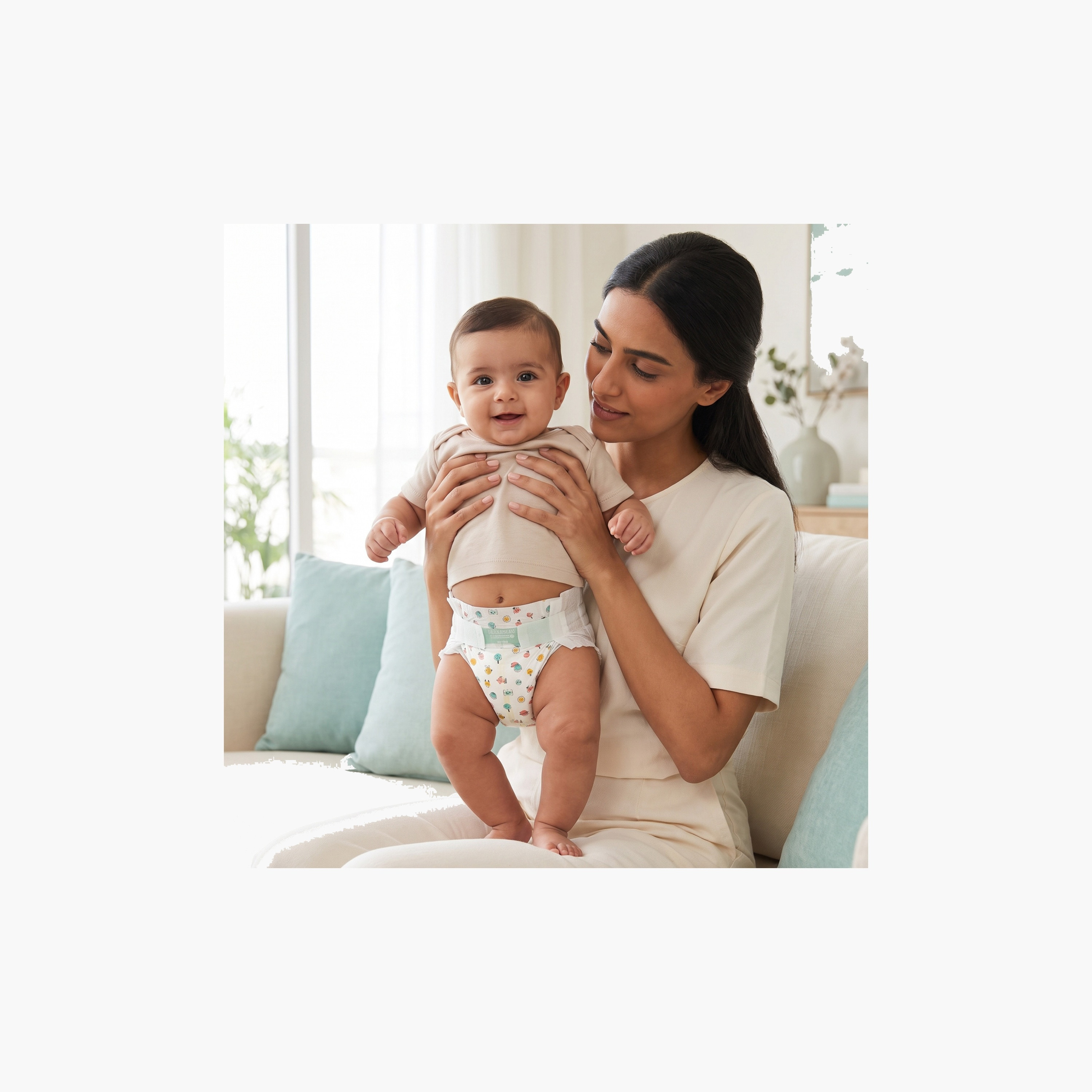 عبوة قيّمة حفّاضات بشريط لاصق 54 قطعة نعومة الريش مقاس 3 (4-9 كجم) من جونيورز-baby-diapering-diapers-image-12