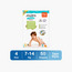 Juniors 50-Piece Tape Style Diapers Size 4 (7-14 kg) Feather Soft Mega Value Pack-baby-diapering-diapers-image-1