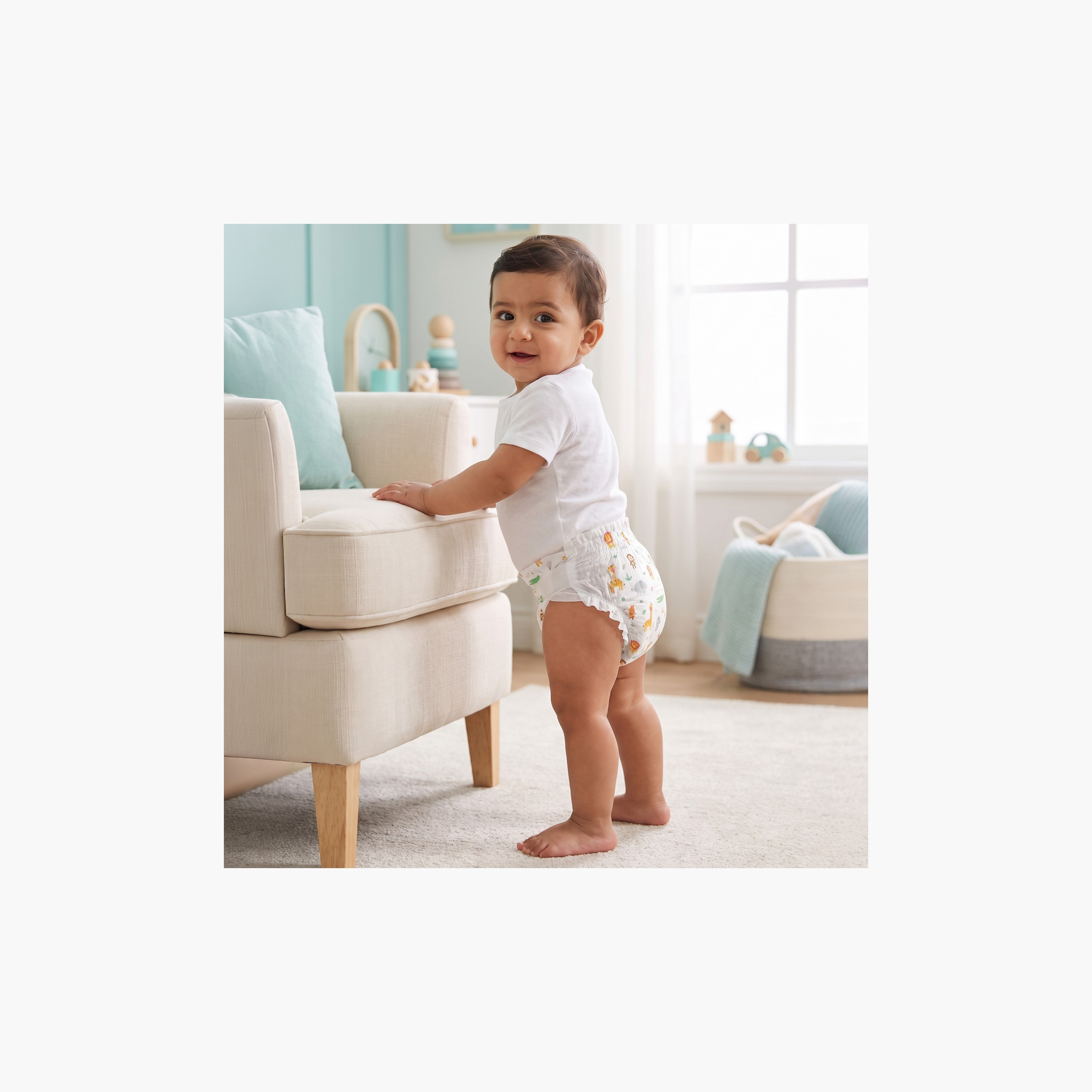 Juniors 42-Piece Pant Style Diapers Size 4 (7-14 kg) Feather Soft Mega Value Pack-baby-diapering-diapers-image-13