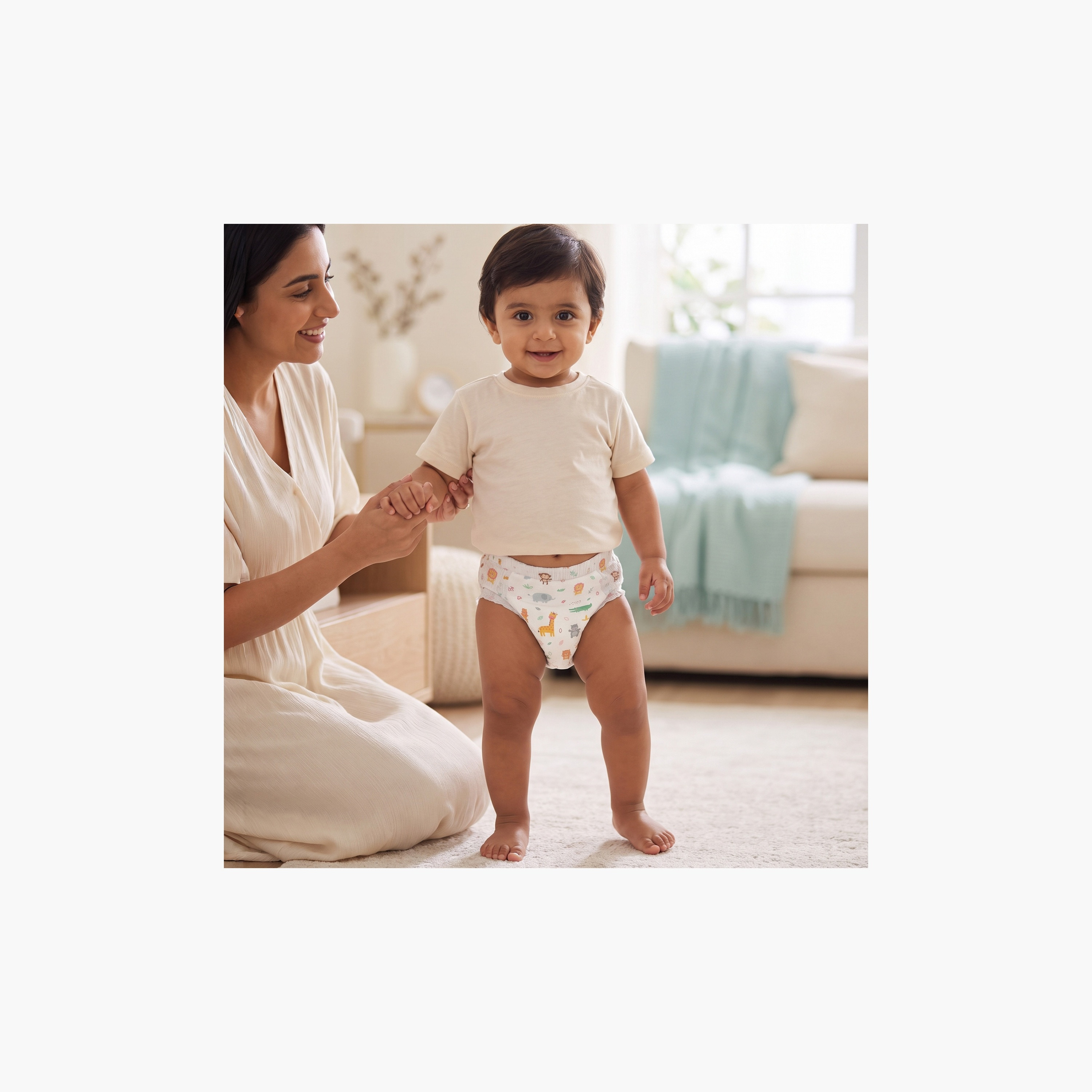 عبوة ميجا قيّمة حفّاضات بتصميم سروال 36 قطعة نعومة الريش مقاس 6 (11-18 كجم) من جونيورز-baby-diapering-diapers-image-12