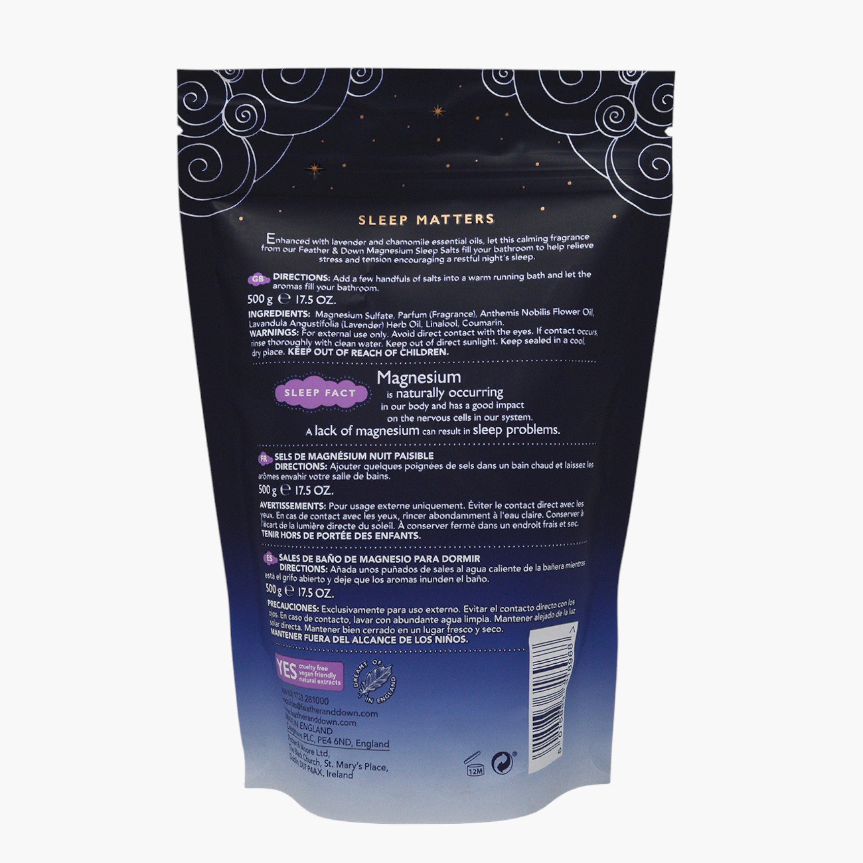 Feather & Down Magnesium Sleep Salt - 500 gms-beautyandpersonalcare-bathandbody-bathandshower-bathsalts-image-2