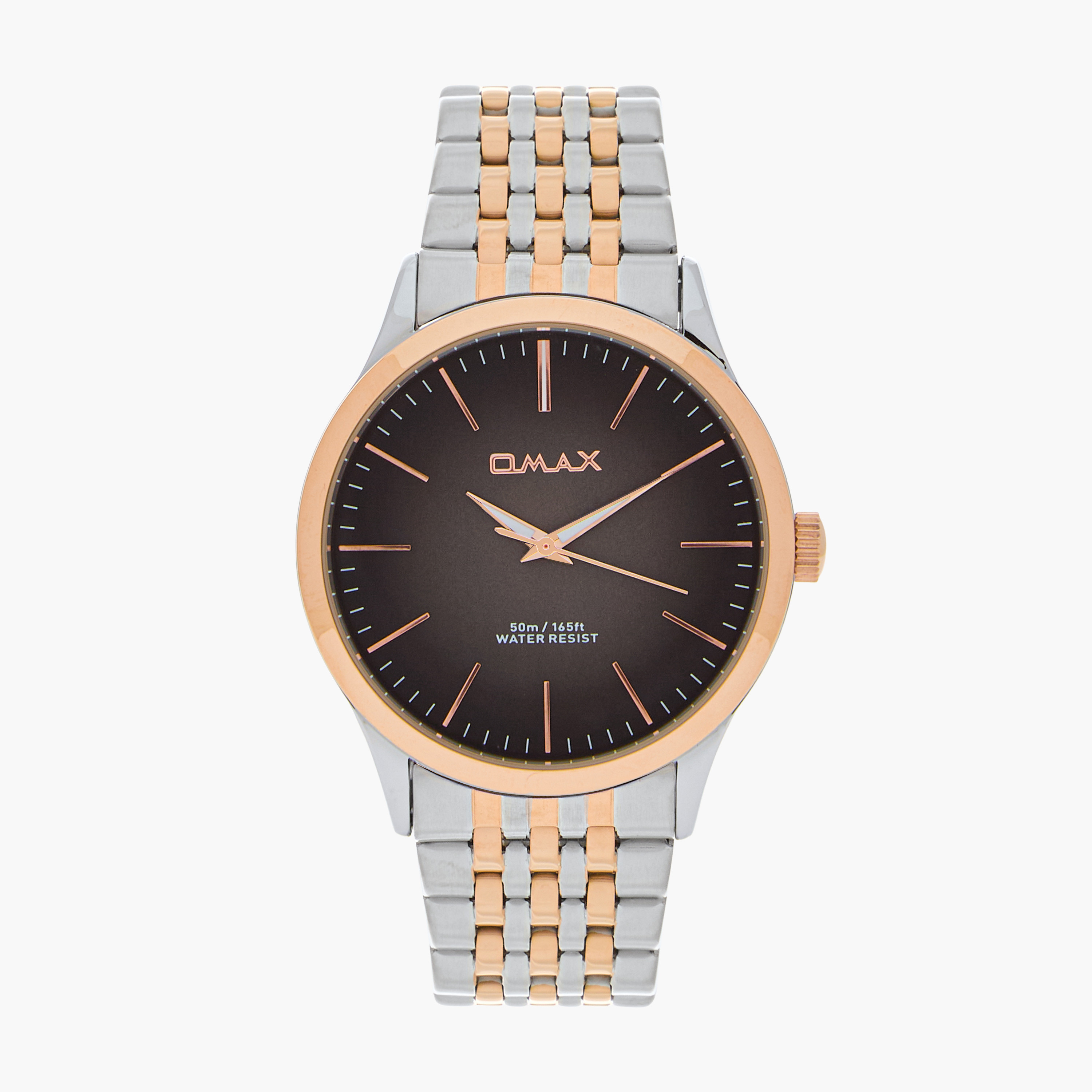 Omax Men's Gold and Silver Analog Wrist Watch 00ACB101N018-men-watchesandjewellery-watches-image-1