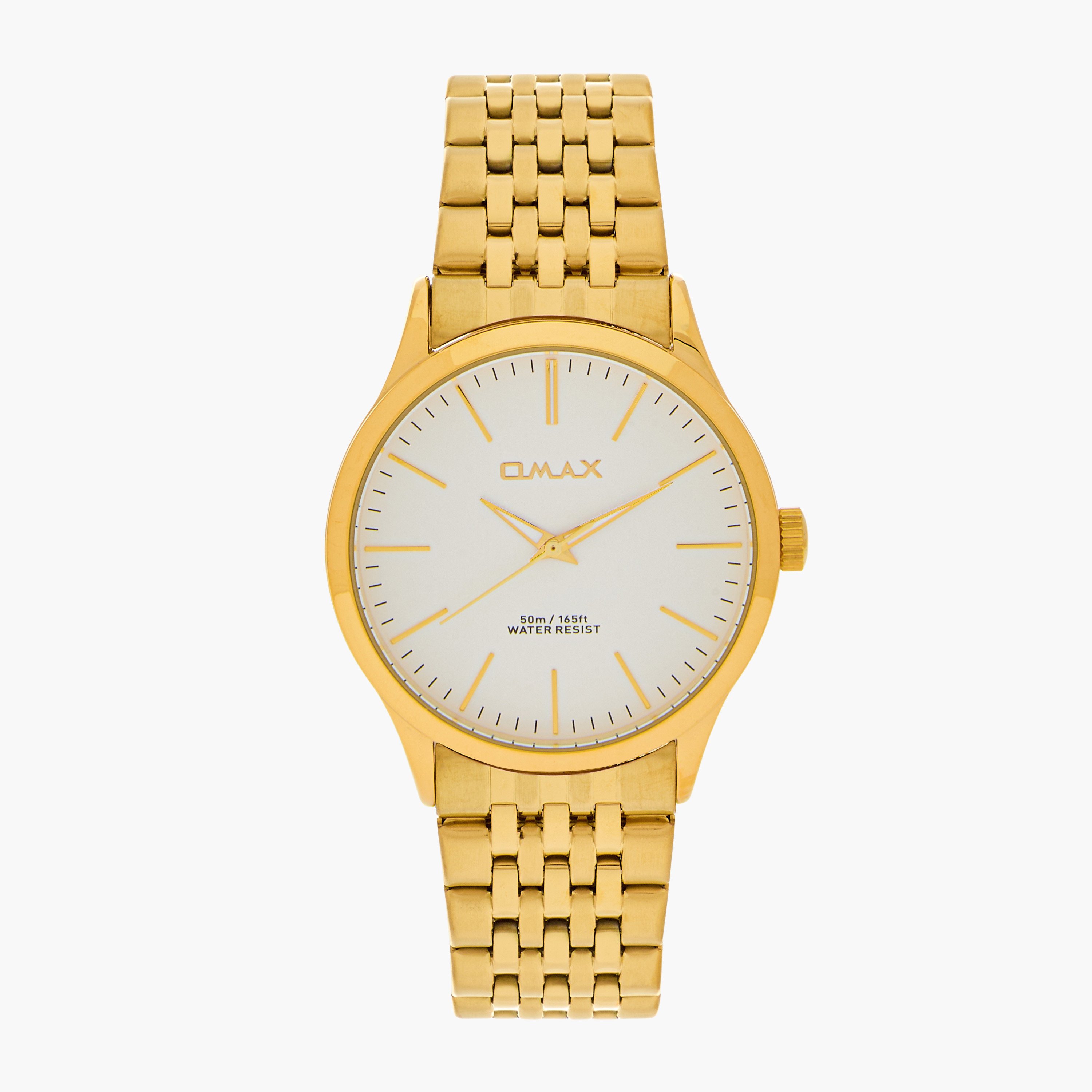 ساعة يد تناظرية ذهبية للرجال من أوماكس 00ACB101Q008-men-watchesandjewellery-watches-image-1