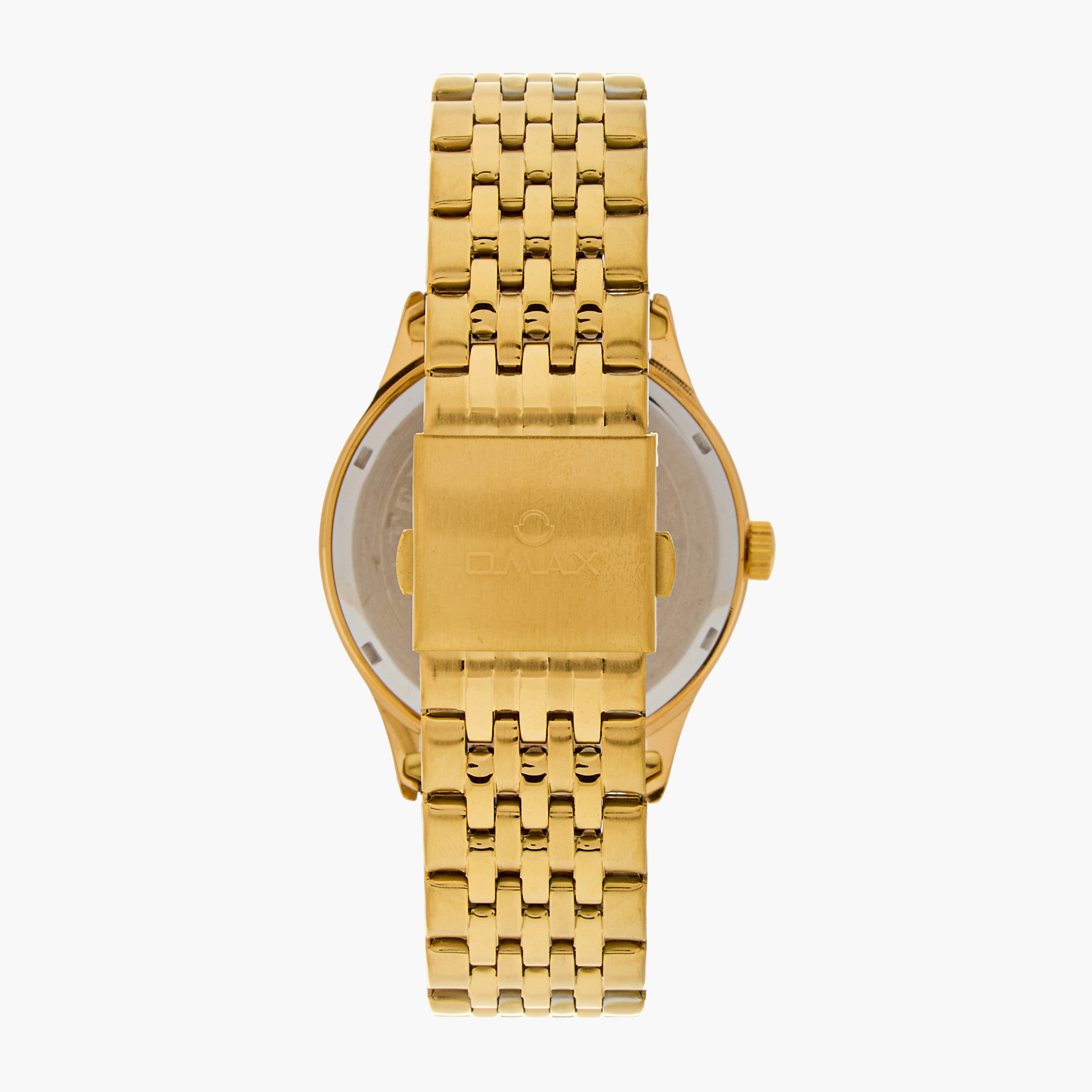 ساعة يد تناظرية ذهبية للرجال من أوماكس - 00ACB101Q00E-men-watchesandjewellery-watches-image-3