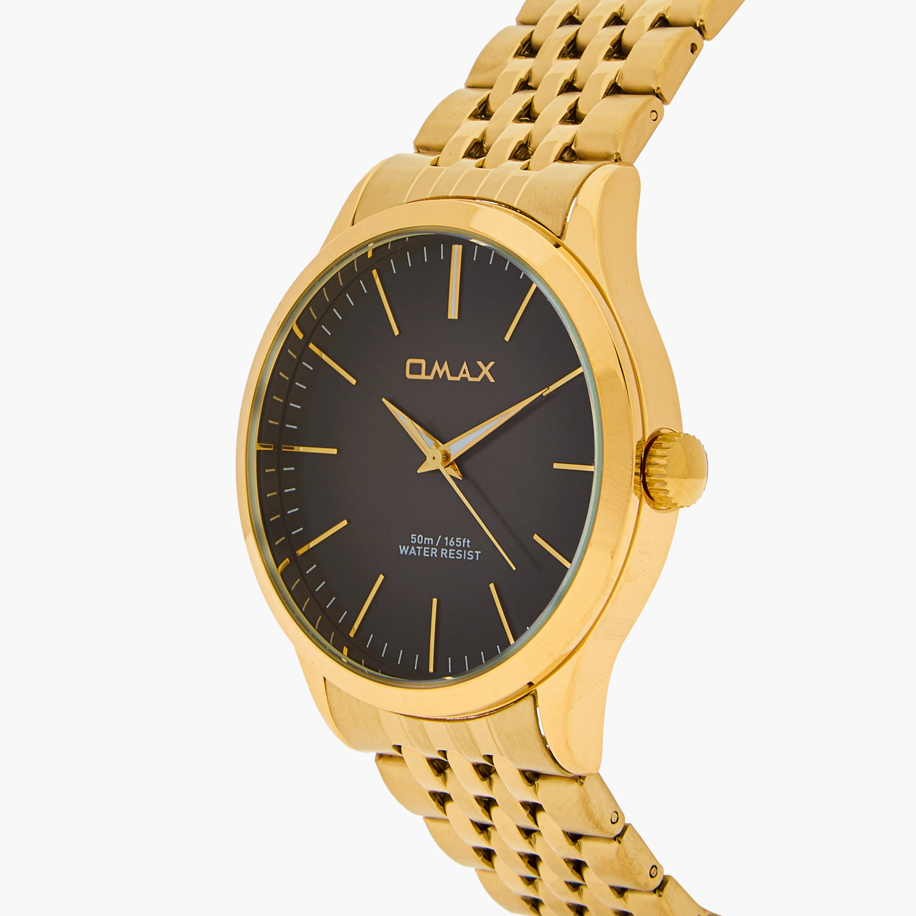 Omax Men's Gold Analog Wrist Watch 00ACB101Q00J-men-watchesandjewellery-watches-image-4