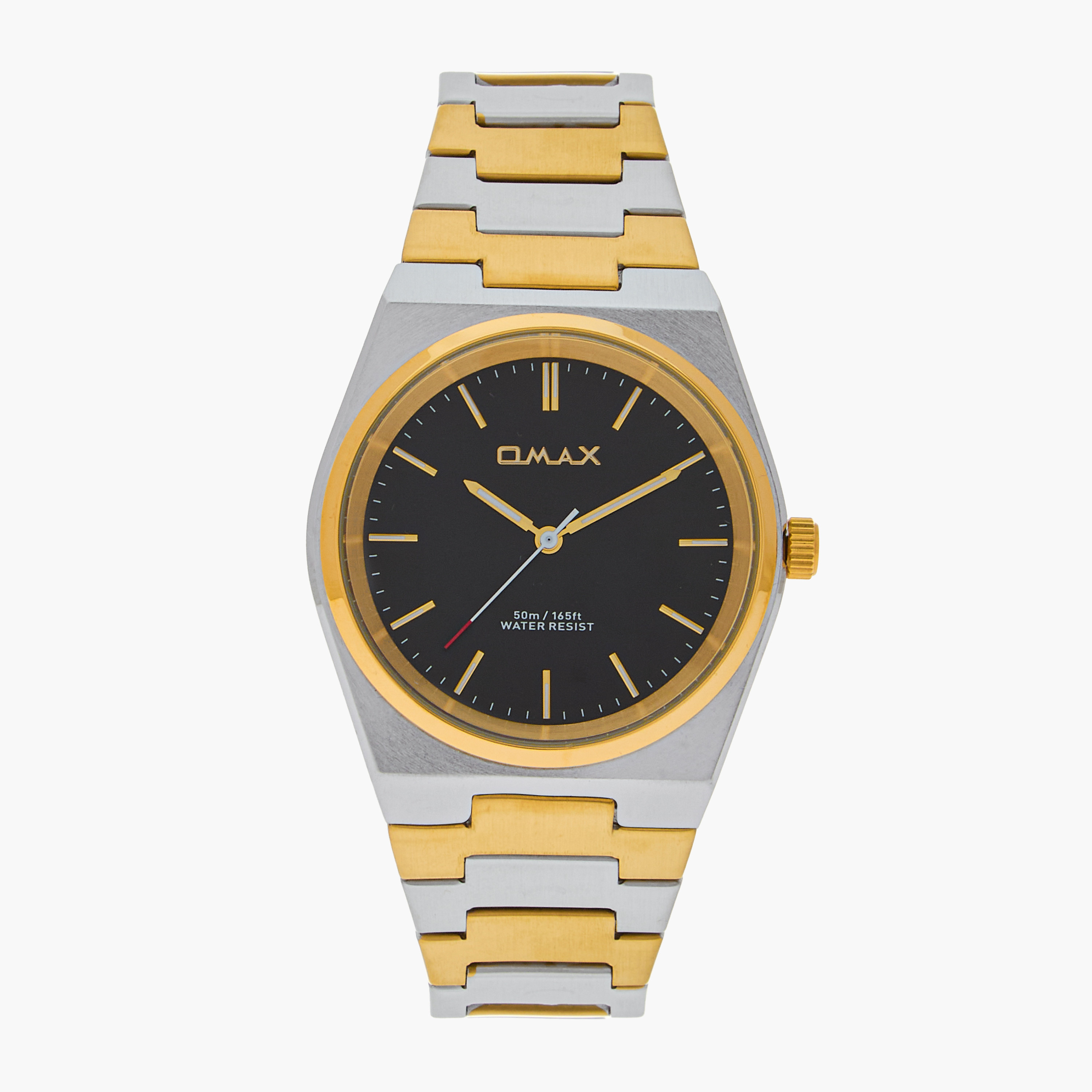 ساعة يد تناظرية فضية في ذهبية للرجال من أوماكس 00ACB105N002-men-watchesandjewellery-watches-image-1