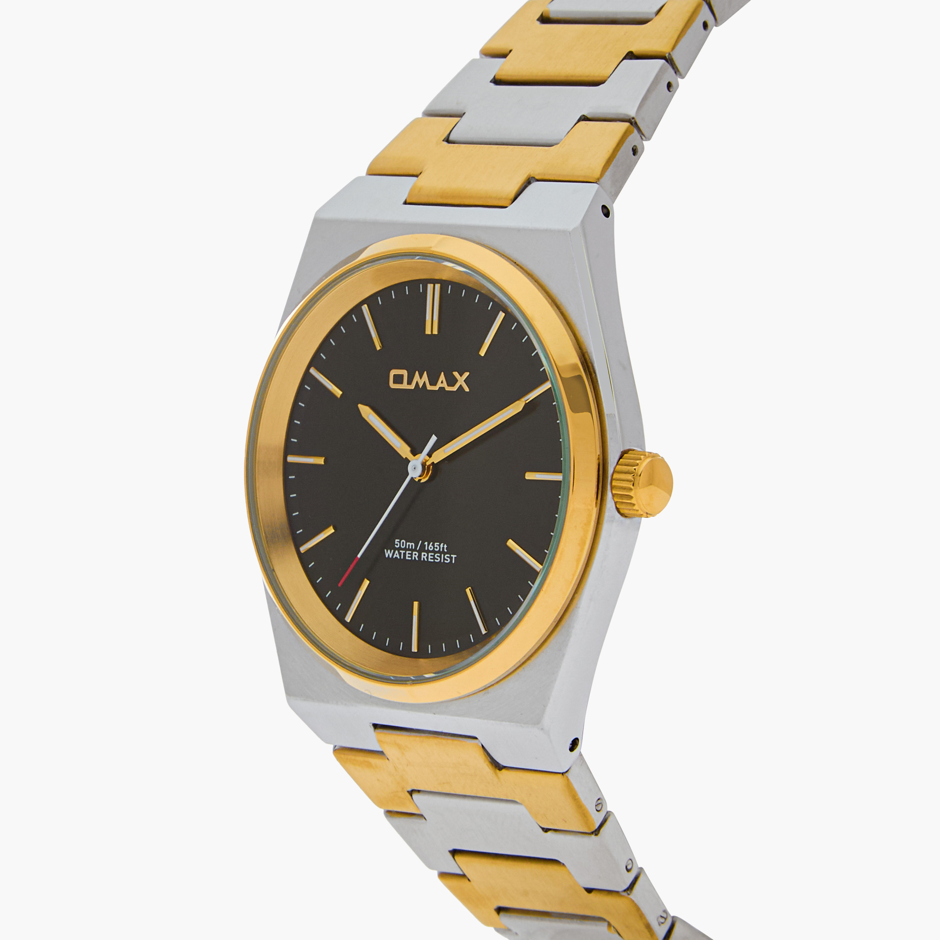 ساعة يد تناظرية فضية في ذهبية للرجال من أوماكس 00ACB105N002-men-watchesandjewellery-watches-image-4