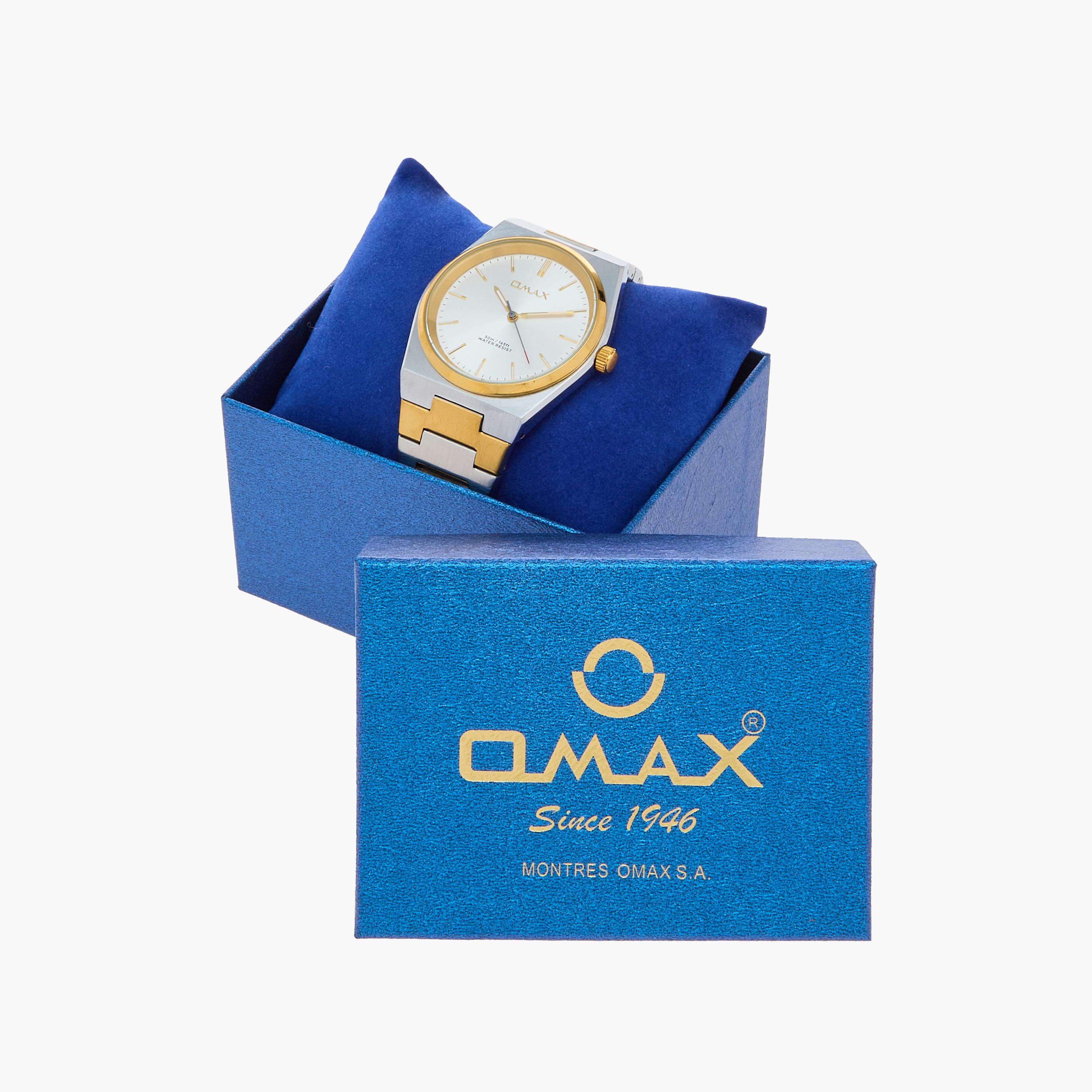 ساعة يد تناظرية فضية في ذهبية للرجال من أوماكس 00ACB105N002-men-watchesandjewellery-watches-image-13