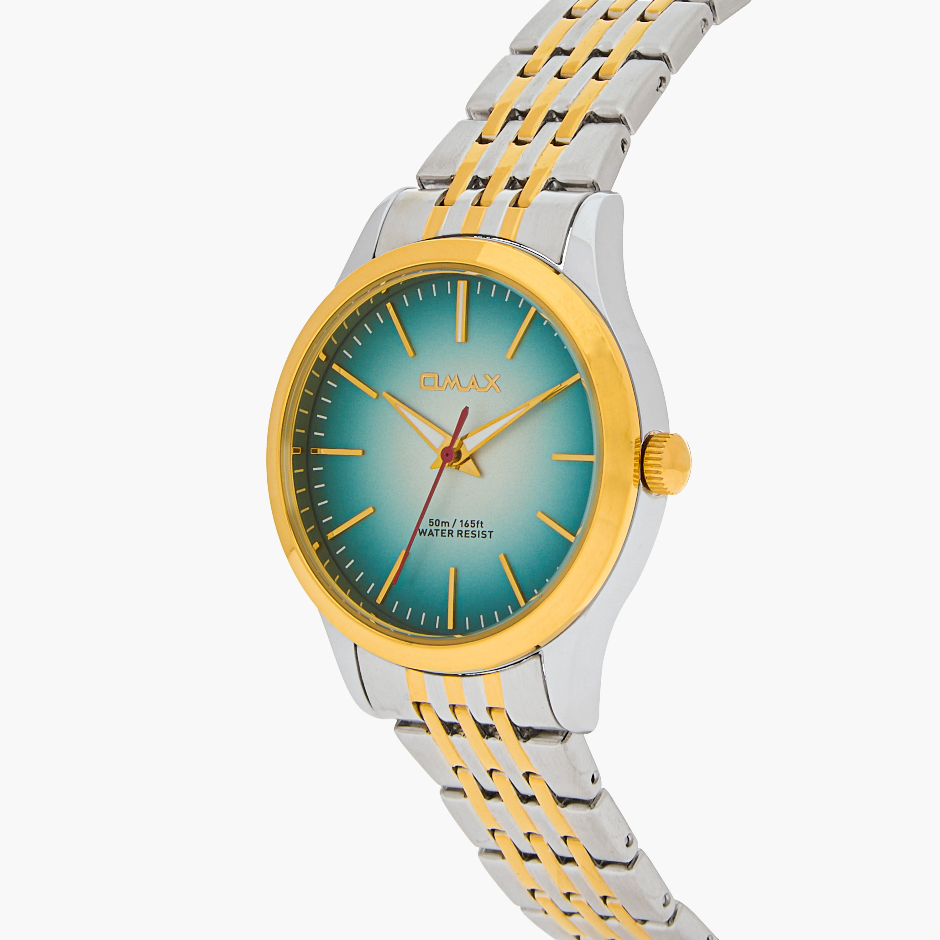 ساعة يد تناظرية بلون ذهبي وفضي للنساء من أوماكس 00ACB102N00W-women-watchesandjewellery-watches-image-4