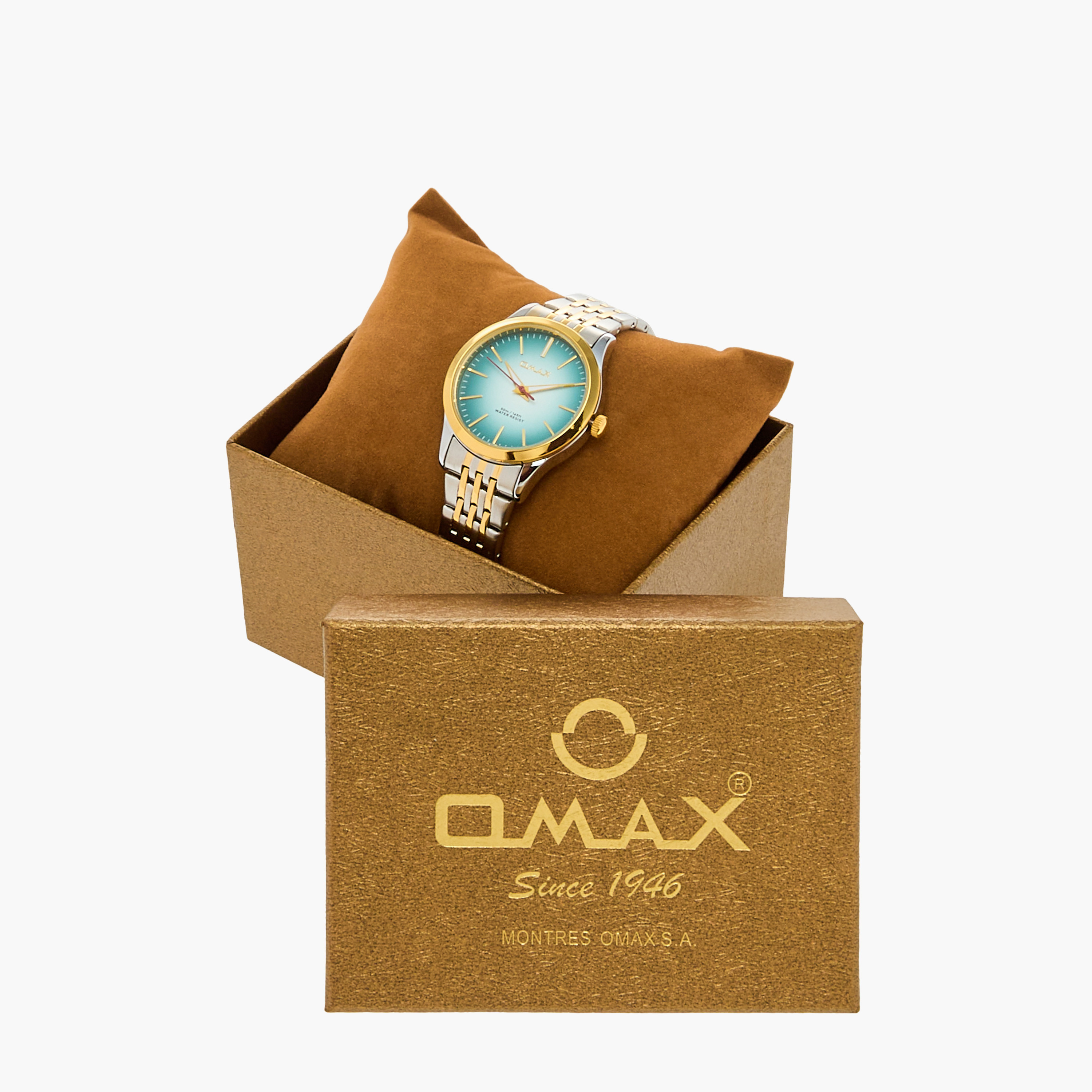 ساعة يد تناظرية بلون ذهبي وفضي للنساء من أوماكس 00ACB102N00W-women-watchesandjewellery-watches-image-6