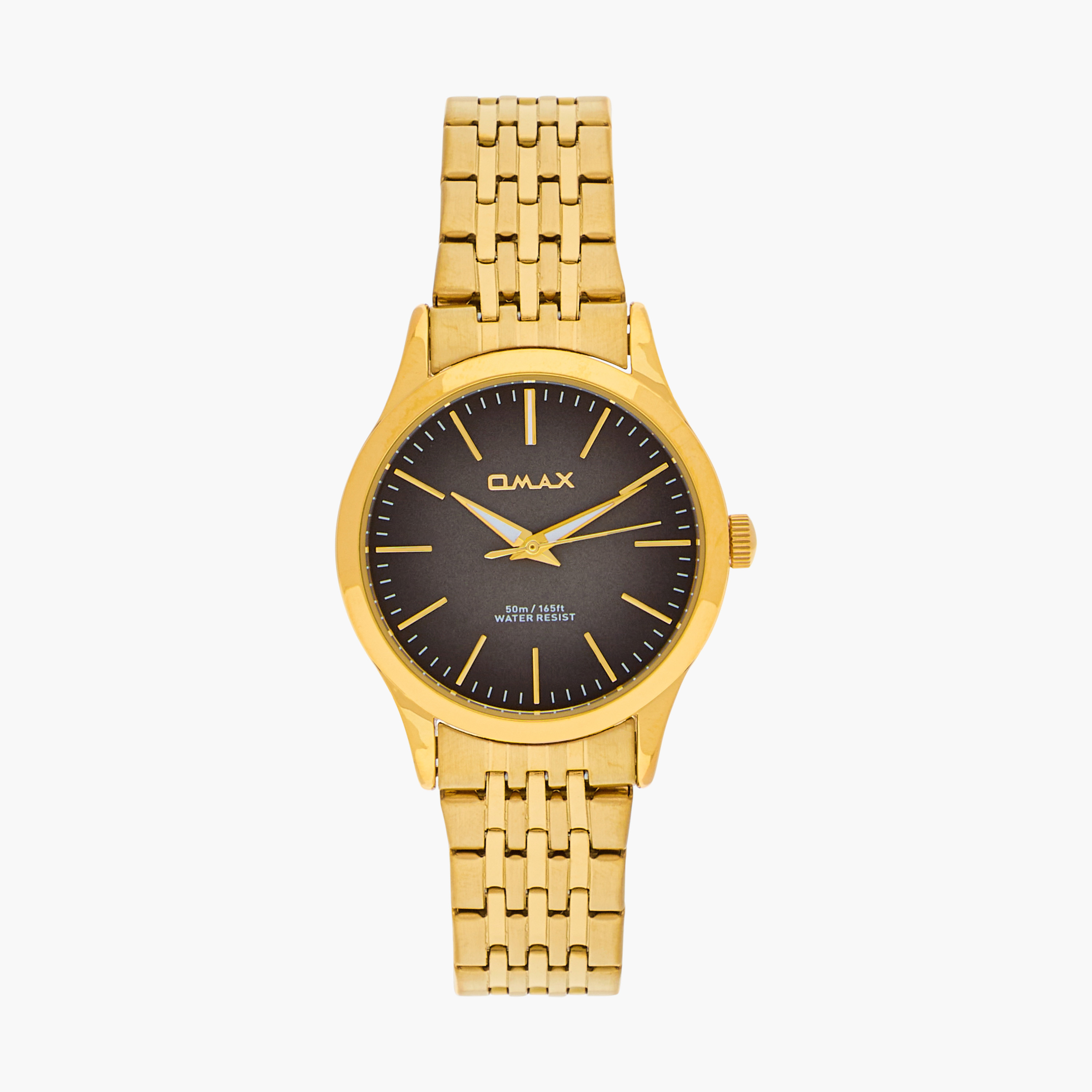ساعة يد تناظرية ذهبية للنساء من أوماكس 00ACB102Q008-women-watchesandjewellery-watches-image-1