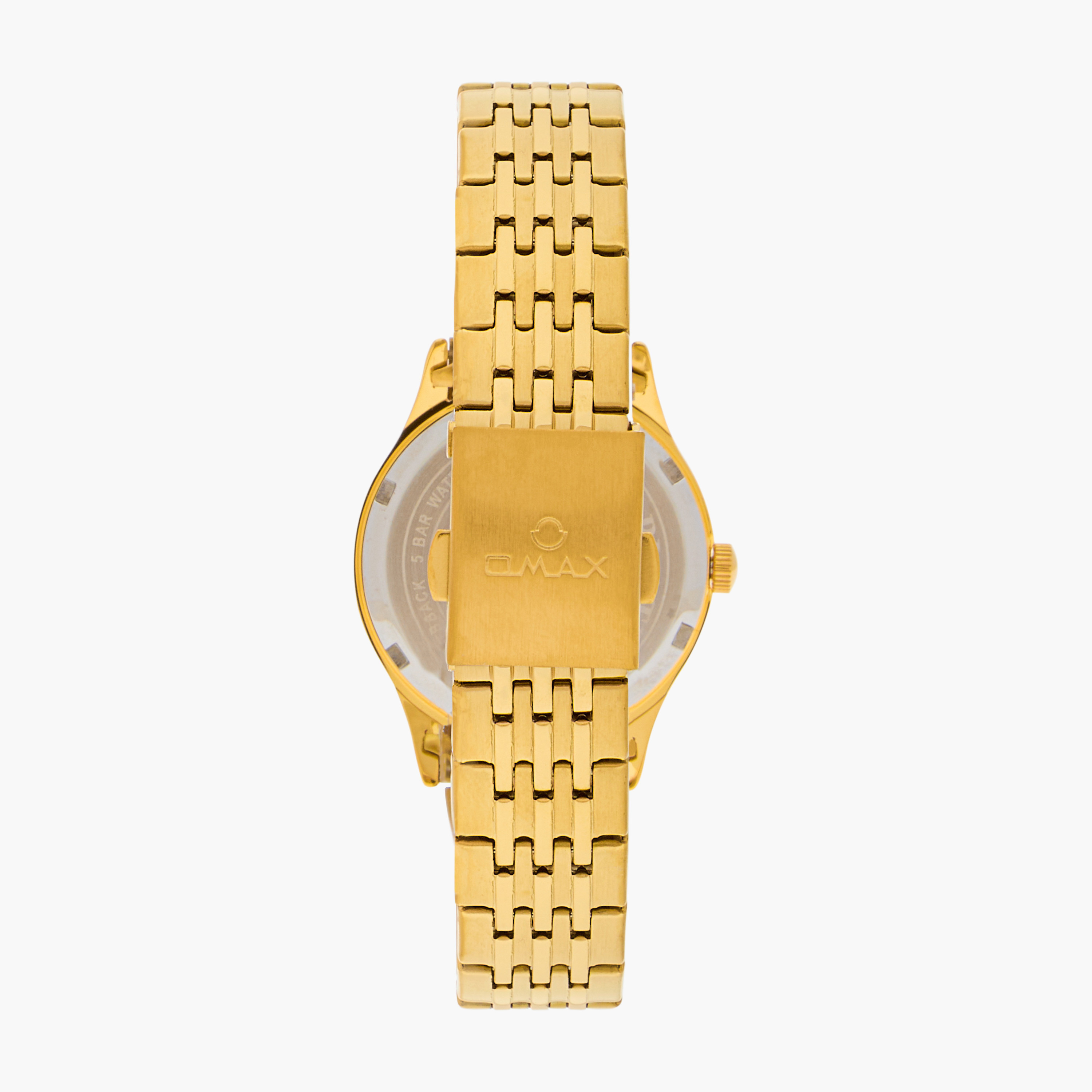 ساعة يد تناظرية ذهبية للنساء من أوماكس 00ACB102Q008-women-watchesandjewellery-watches-image-3