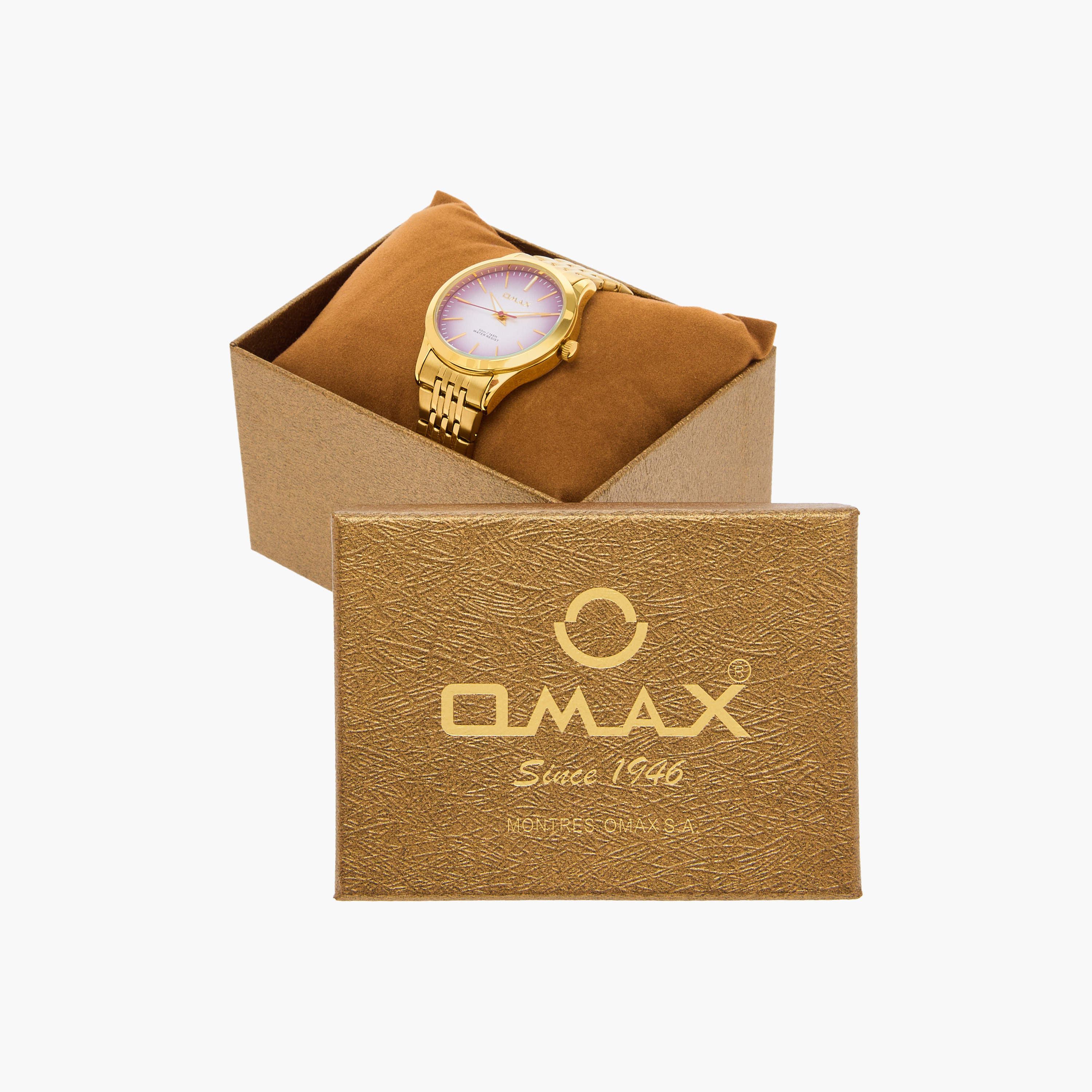 ساعة يد تناظرية ذهبية للنساء من أوماكس 00ACB102Q008-women-watchesandjewellery-watches-image-6