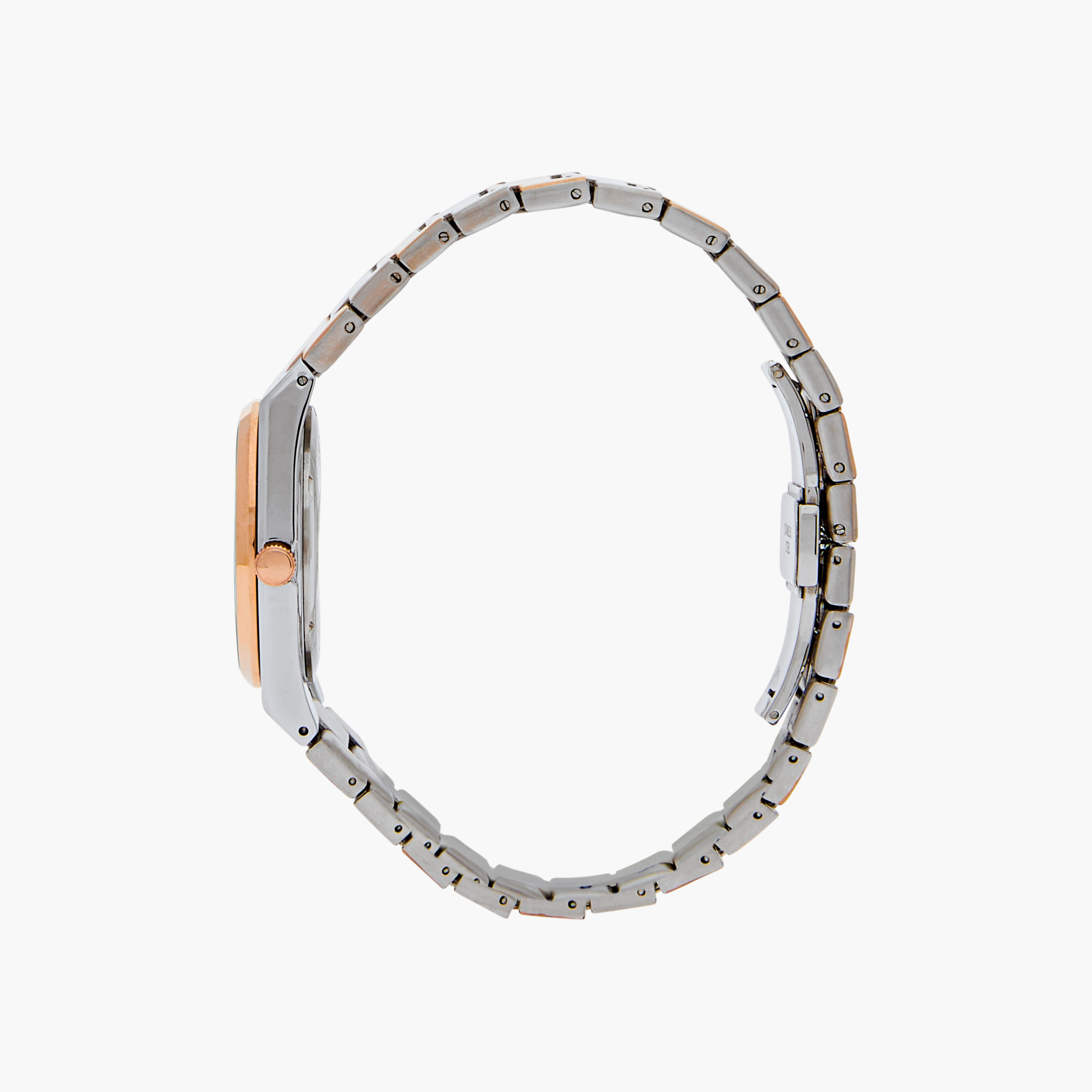 ساعة يد تناظرية بسوار فضي وذهبي وردي للنساء من أوماكس 00ACB106N00F-women-watchesandjewellery-watches-image-2