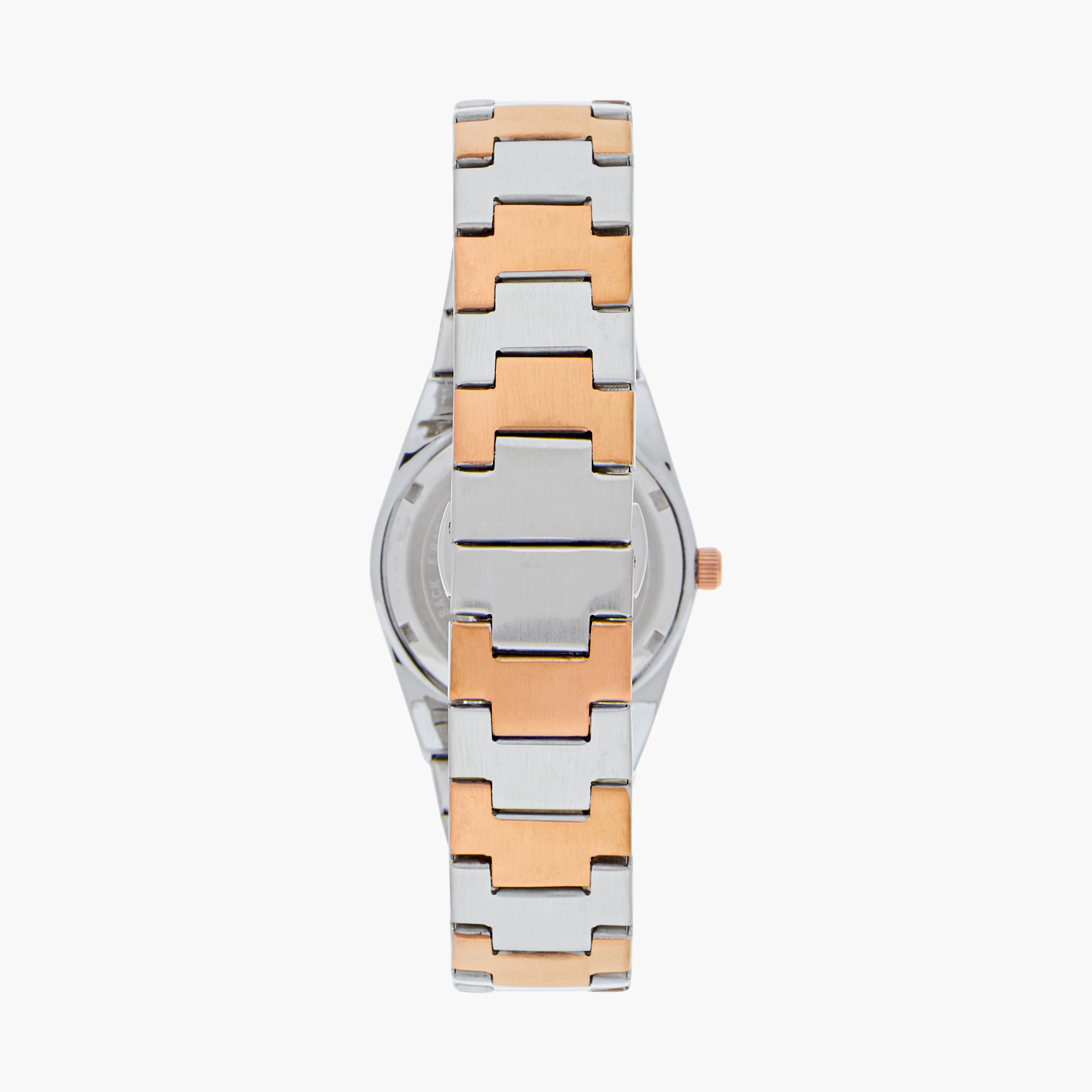 ساعة يد تناظرية بسوار فضي وذهبي وردي للنساء من أوماكس 00ACB106N00F-women-watchesandjewellery-watches-image-3