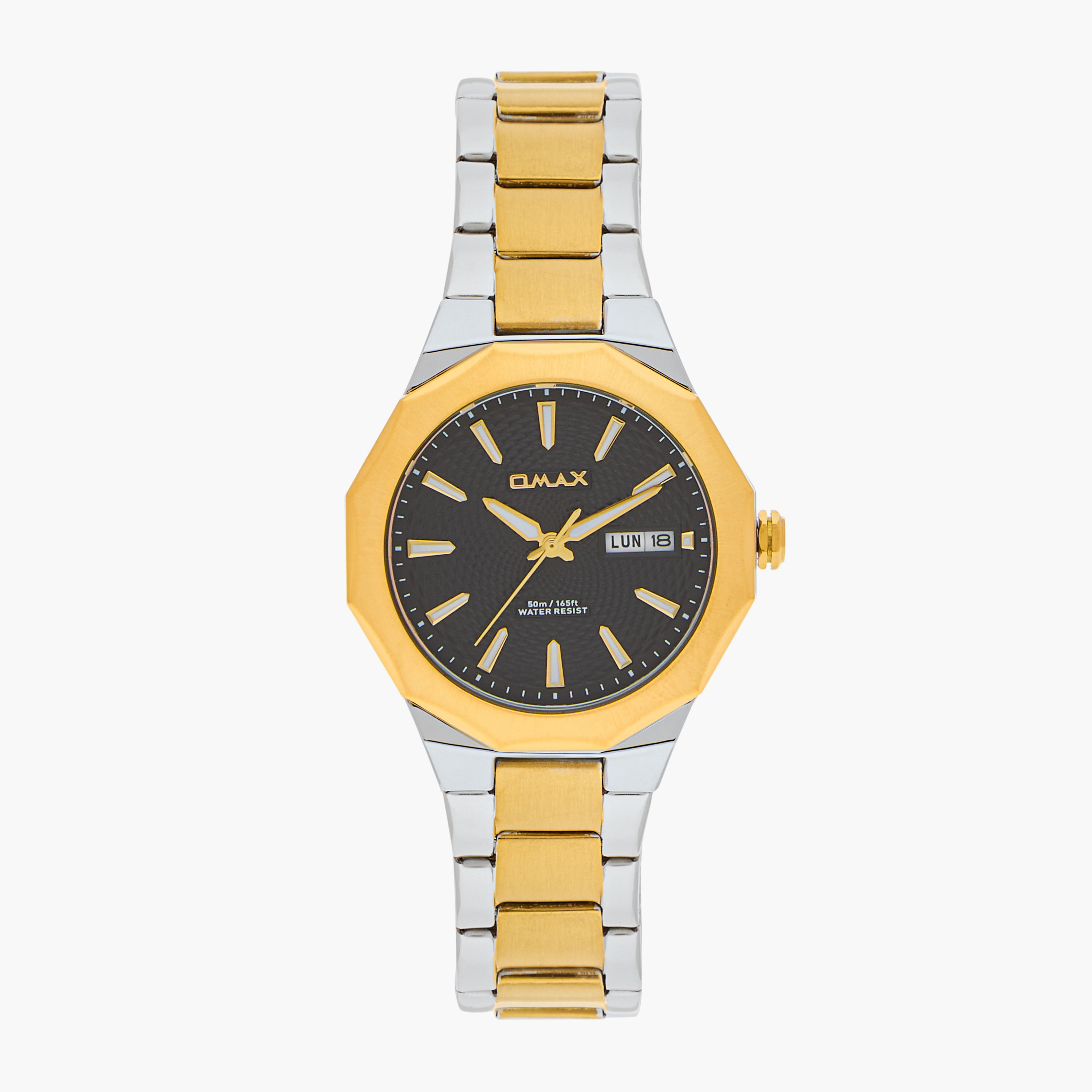 ساعة يد تناظرية فضية وذهبية للنساء من أوماكس - 00BFD002N002-women-watchesandjewellery-watches-image-1