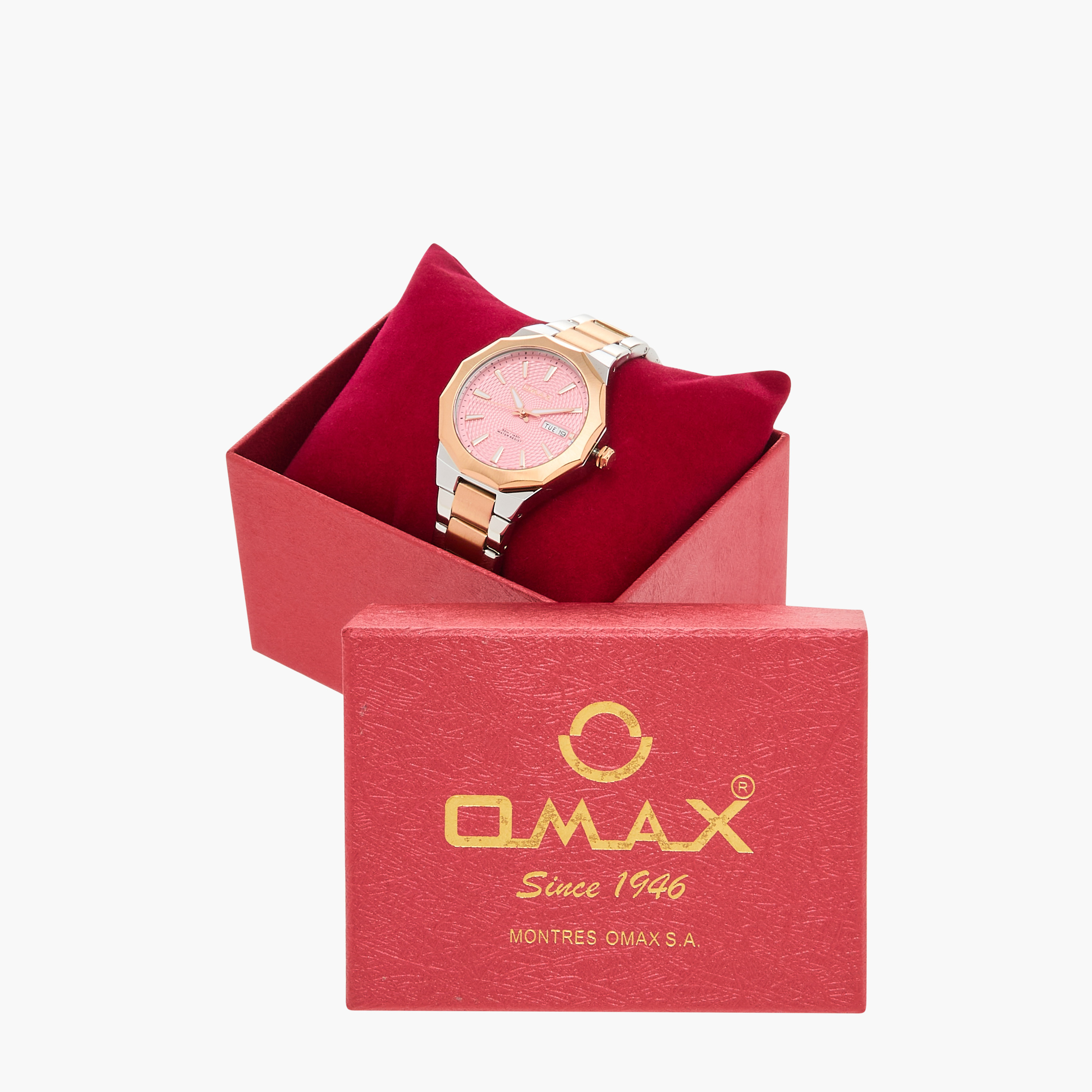 ساعة يد تناظرية فضية وذهبية للنساء من أوماكس - 00BFD002N002-women-watchesandjewellery-watches-image-20