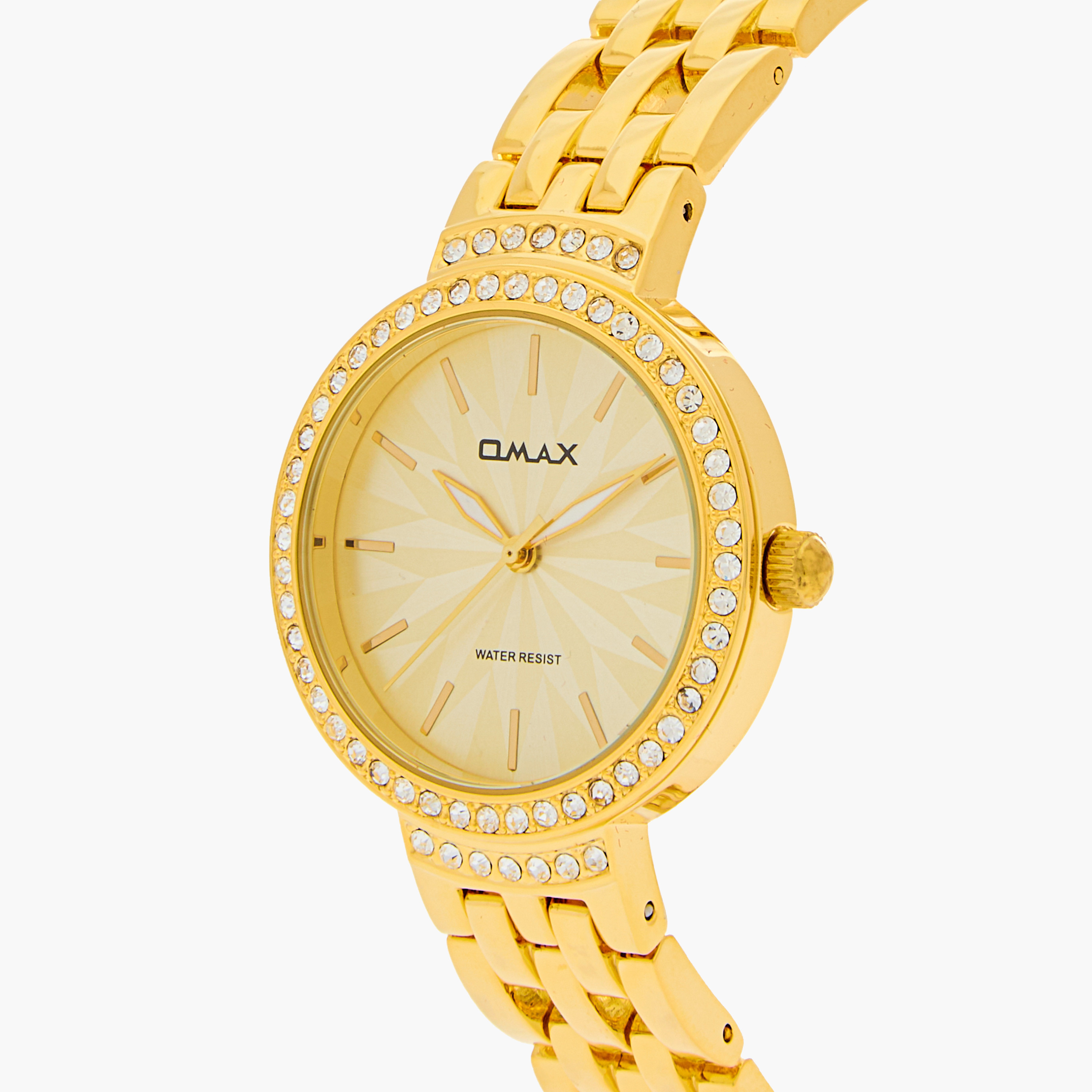 ساعة يد تناظرية بلون ذهبي للنساء من أوماكس 00JED254G001-women-watchesandjewellery-watches-image-4