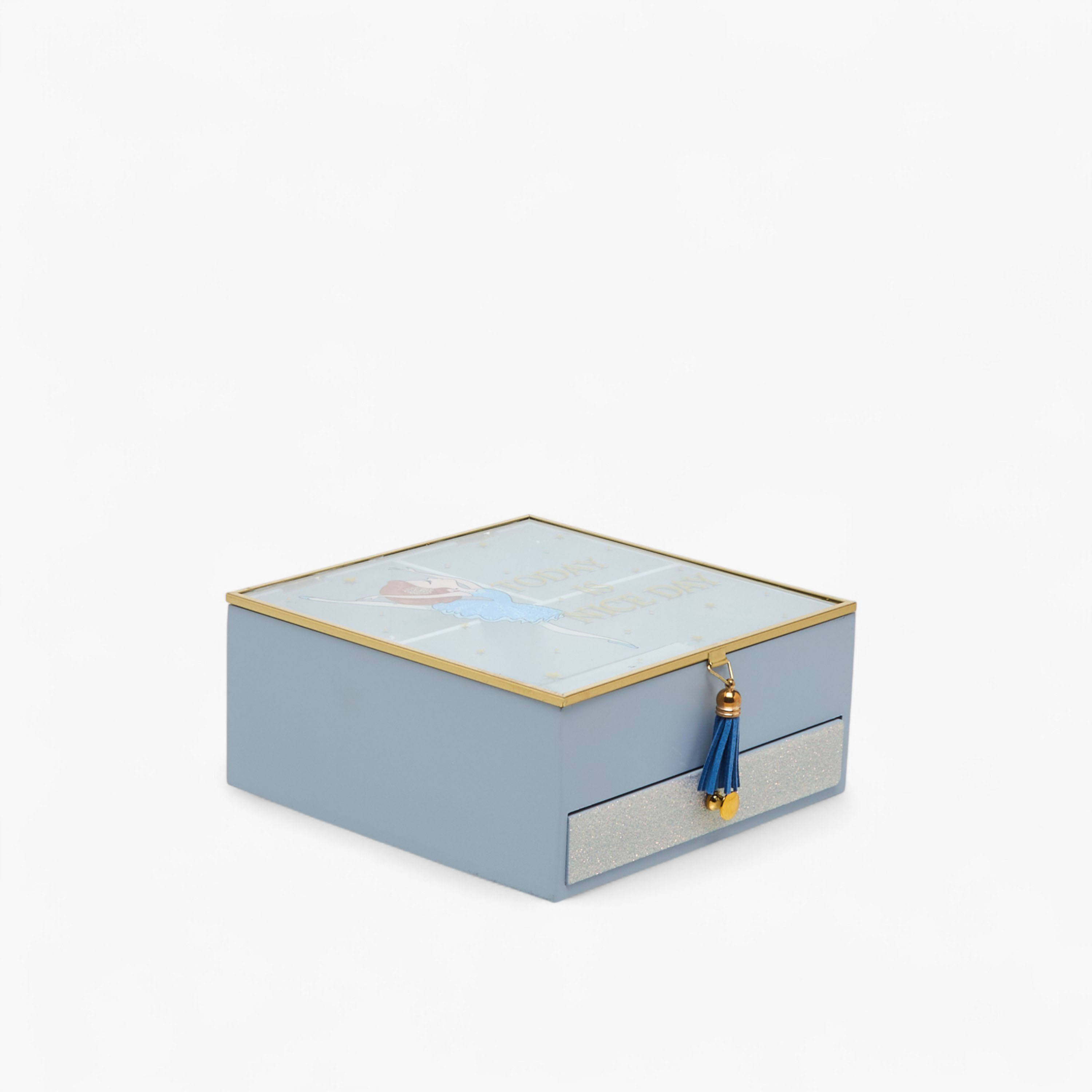 Ballerina Print Jewellery Box - 18x18x8 cms-women-watchesandjewellery-jewellery-storage-image-1