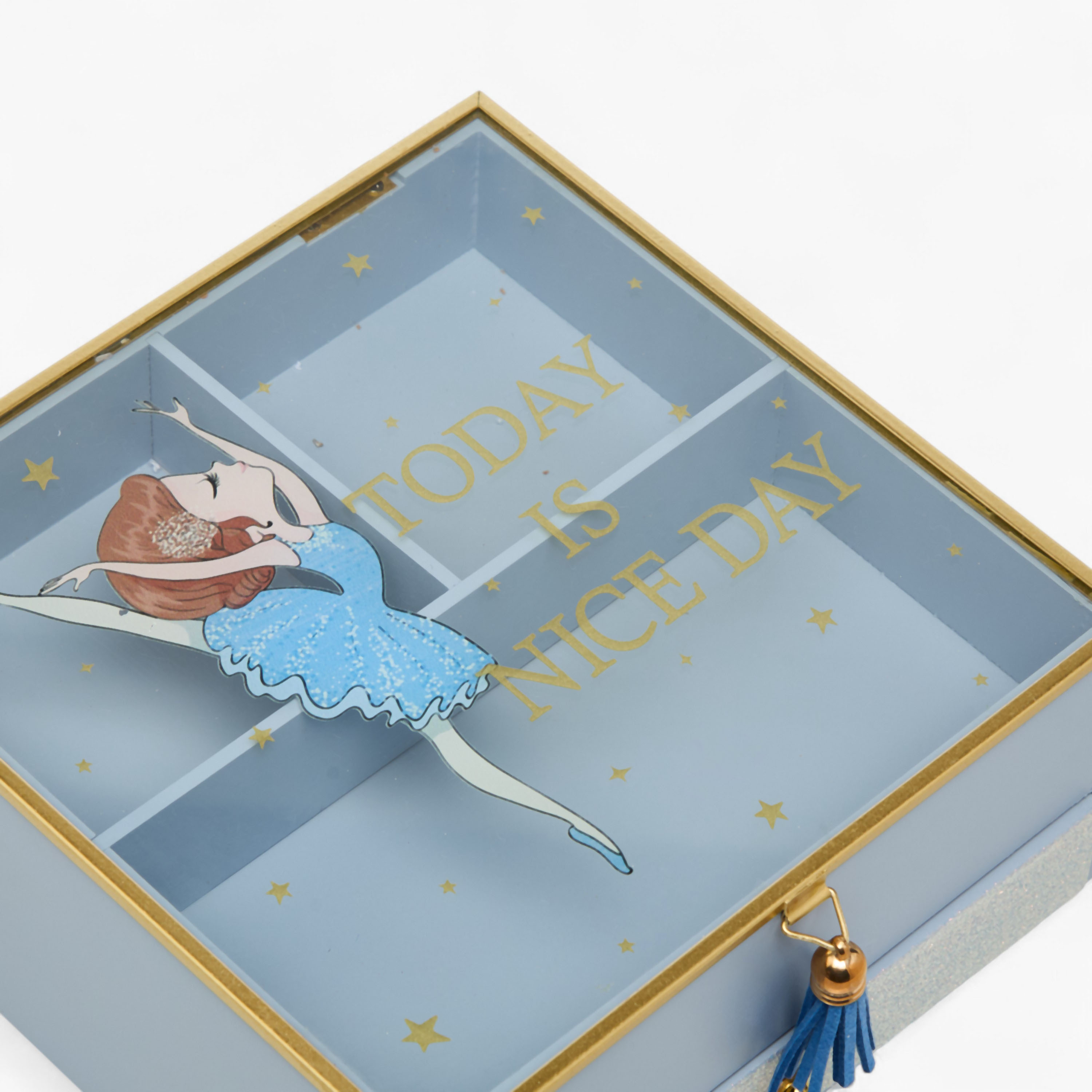 Ballerina Print Jewellery Box - 18x18x8 cms-women-watchesandjewellery-jewellery-storage-image-6