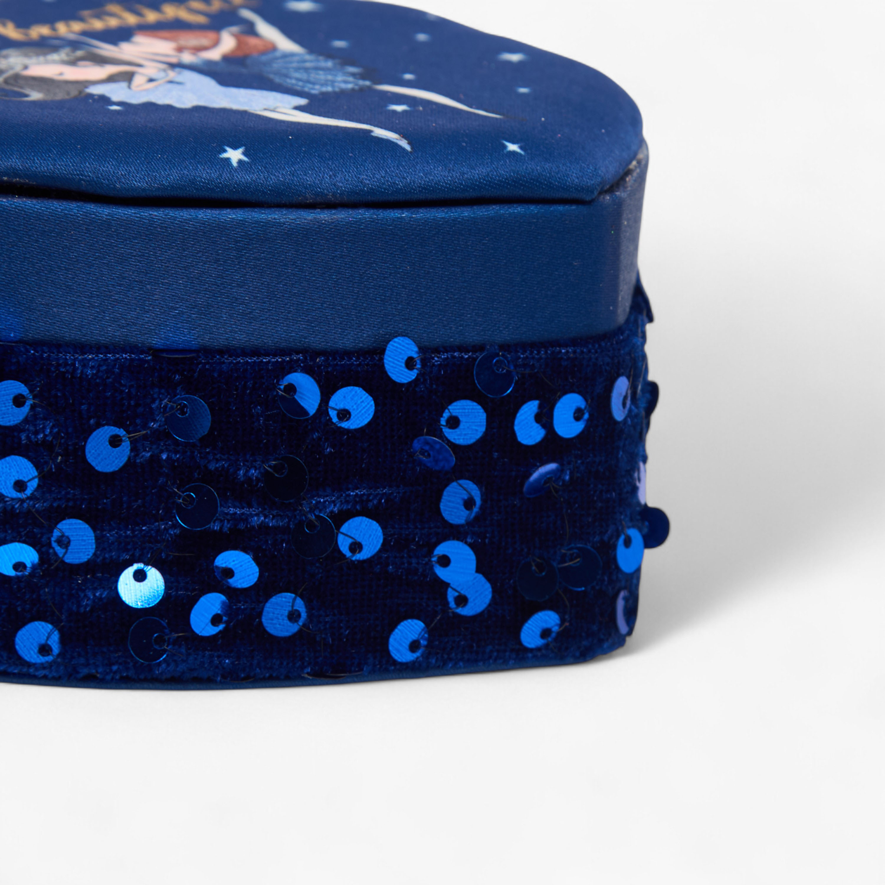 Sequin Embellished Heart Shape Jewellry Box - 13x12x6 cms-women-watchesandjewellery-jewellery-storage-image-4