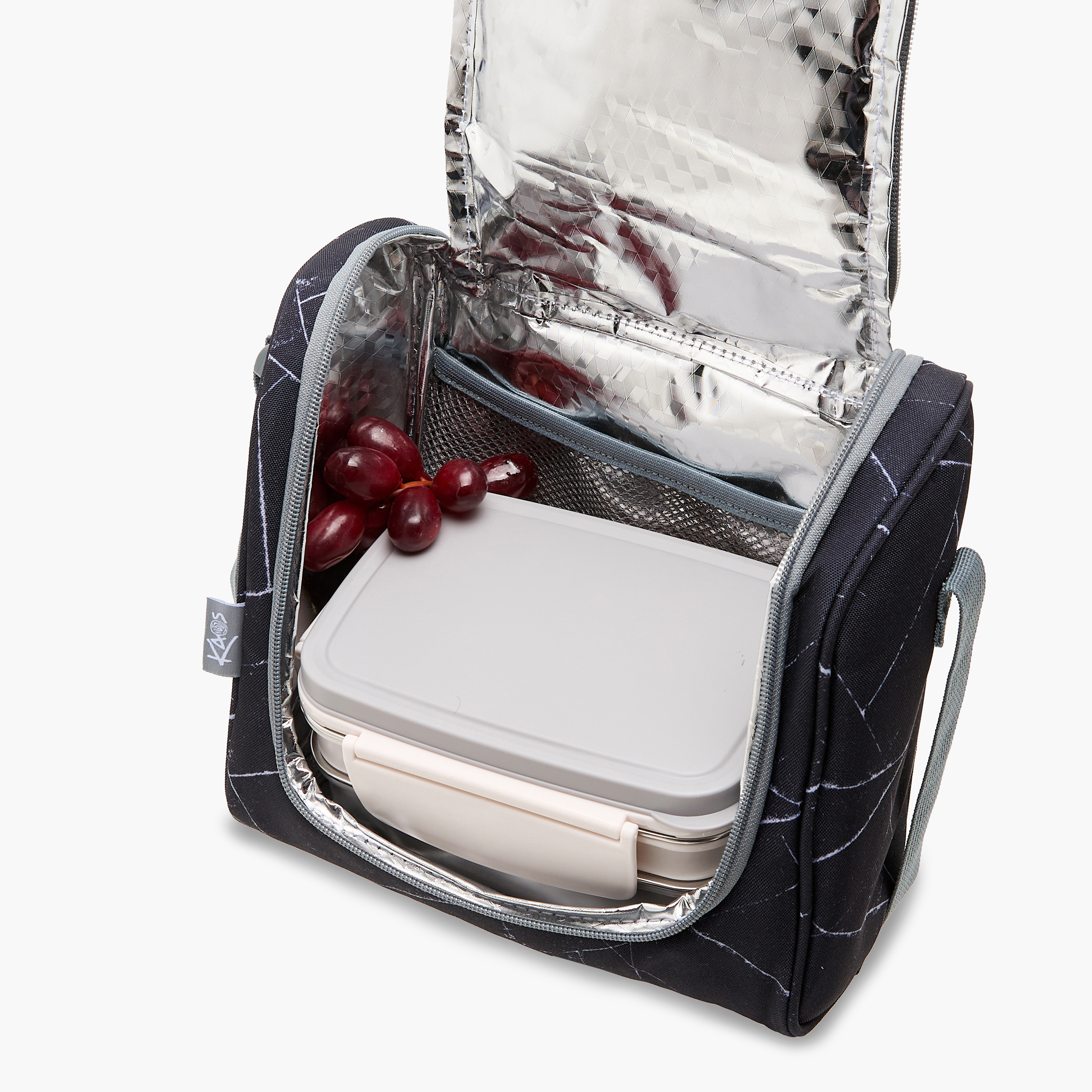 You said:




KAOS Printed Lunch Bag with Zip Closure and Strap-school-lunchessentials-lunchbags-image-7