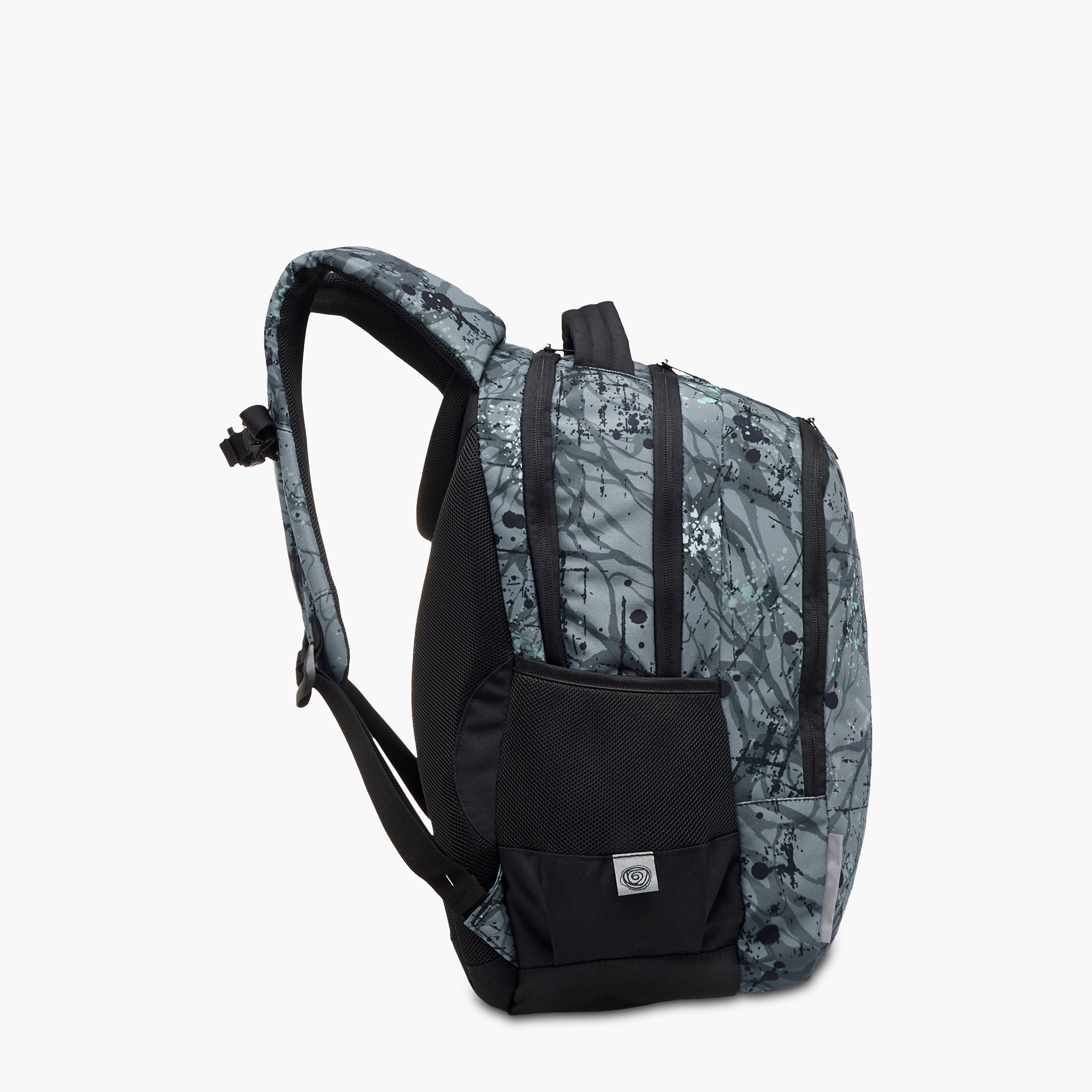 KAOS Abstract Print 3-Compartment 18-inch Backpack with Zip Closure - 48x33x21 cms-school-bagsandbackpacks-backpacks-image-4