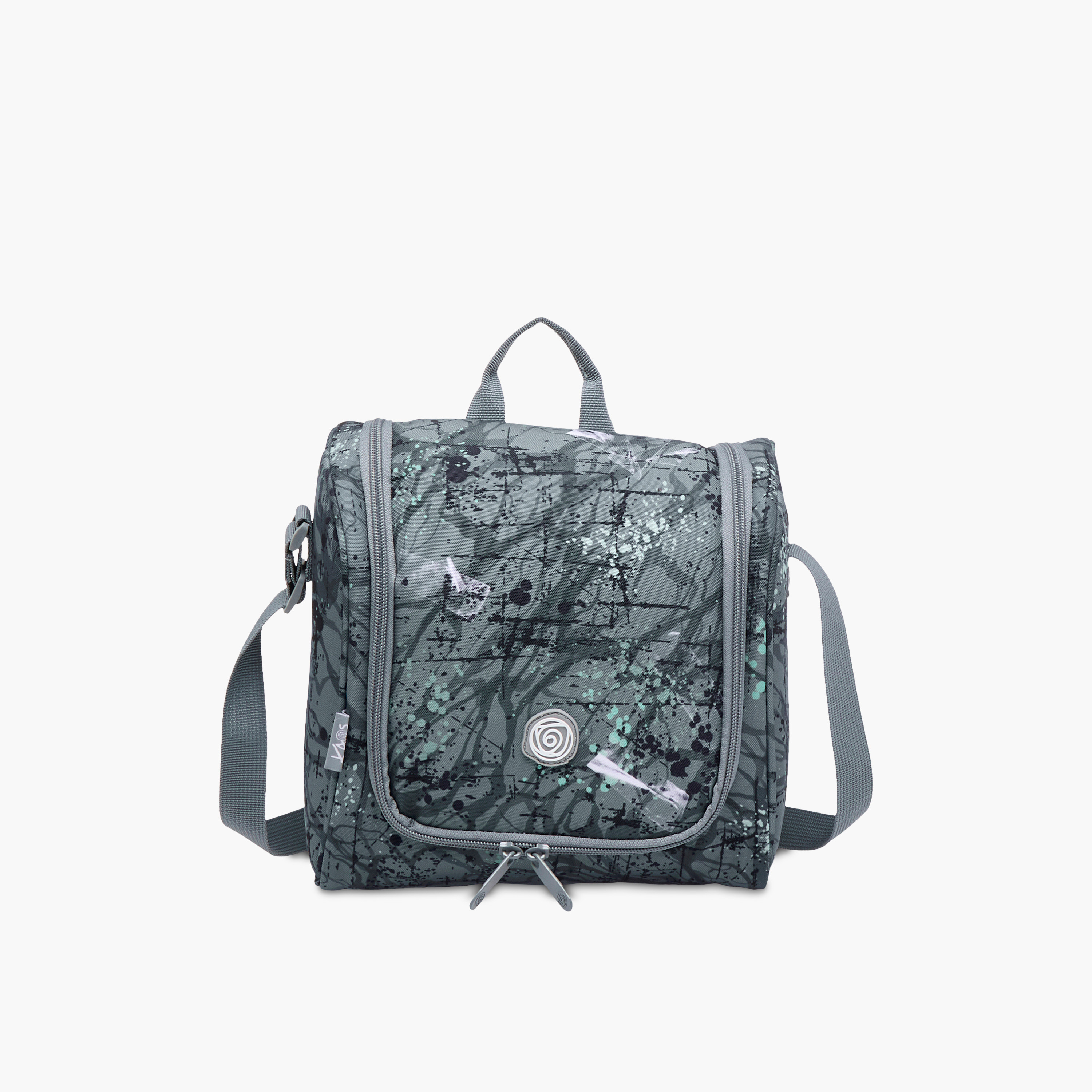 KAOS Printed Lunch Bag with Zip Closure and Strap-school-lunchessentials-lunchbags-image-1